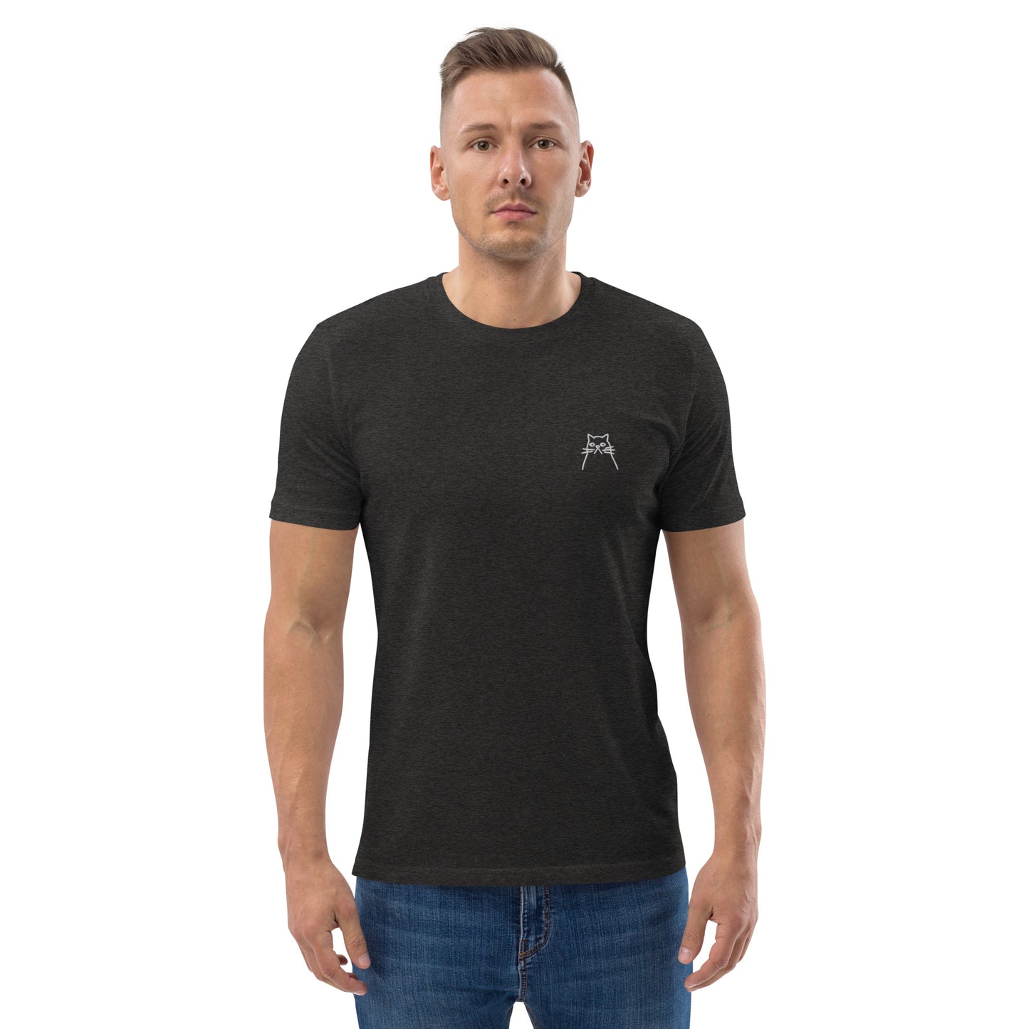 KATZE - HERREN BASIC T-SHIRT - GRAU