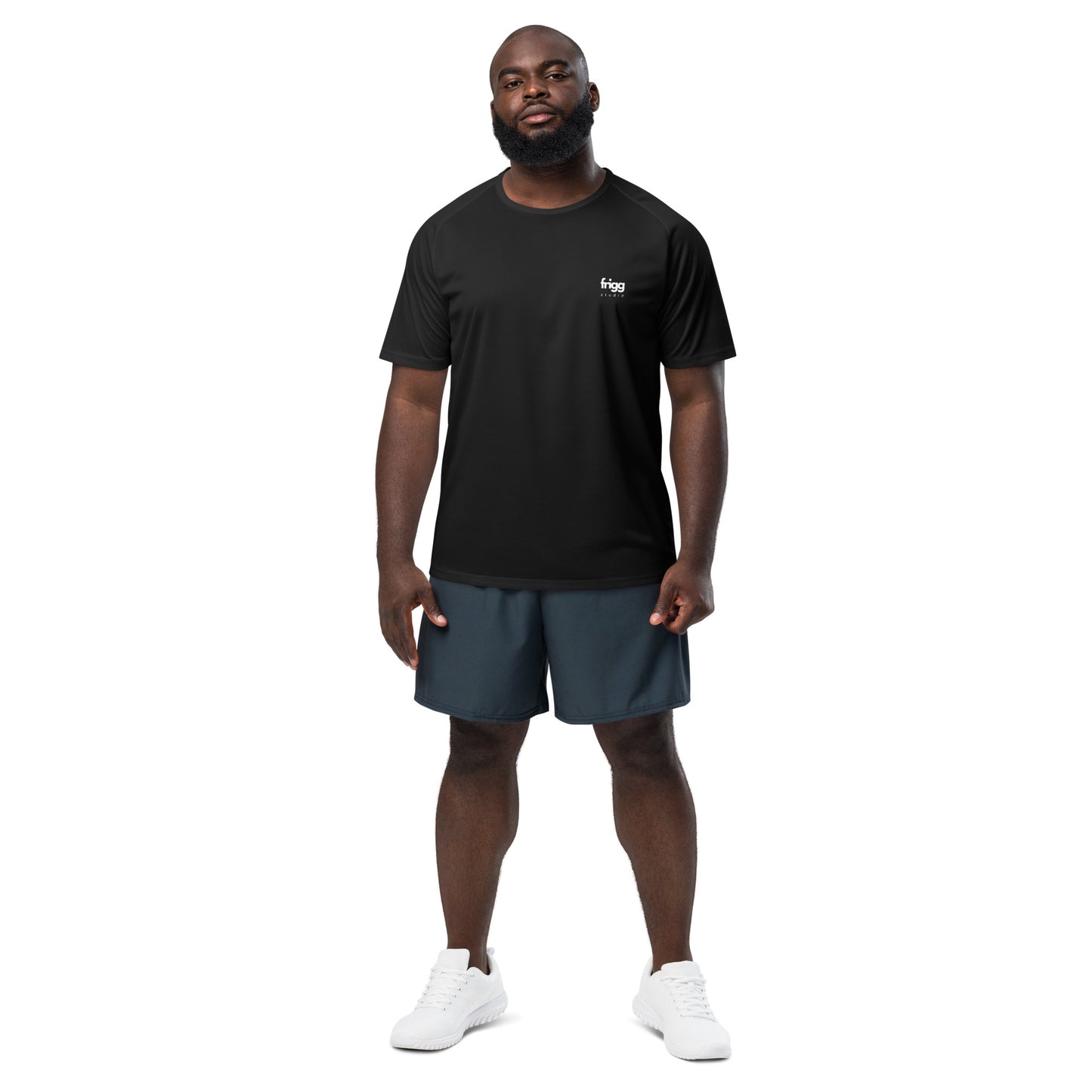 HERREN-SPORTJERSEY – SCHWARZ