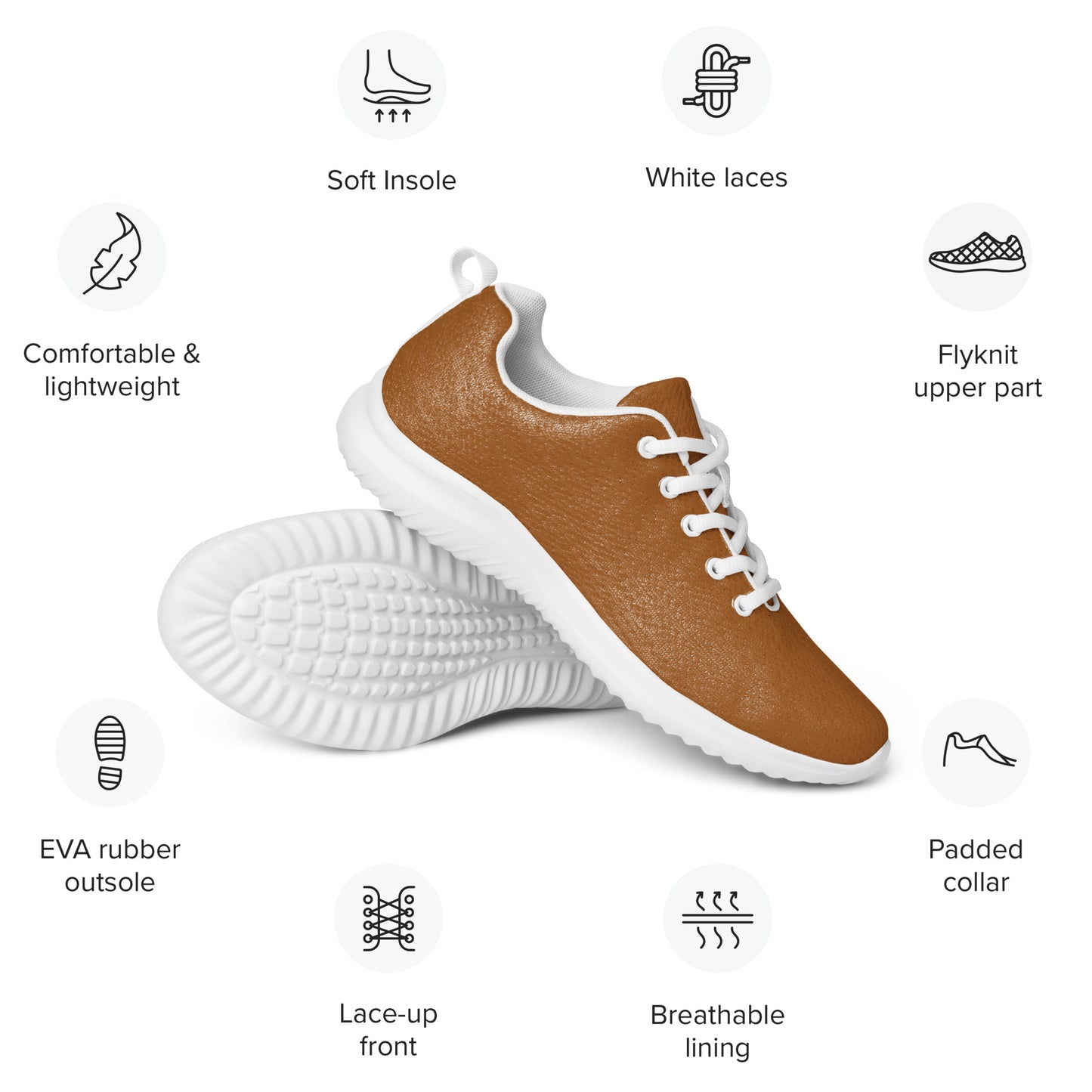 BURNT COFFEE - WOMEN’S ATHLETIC SHOES
