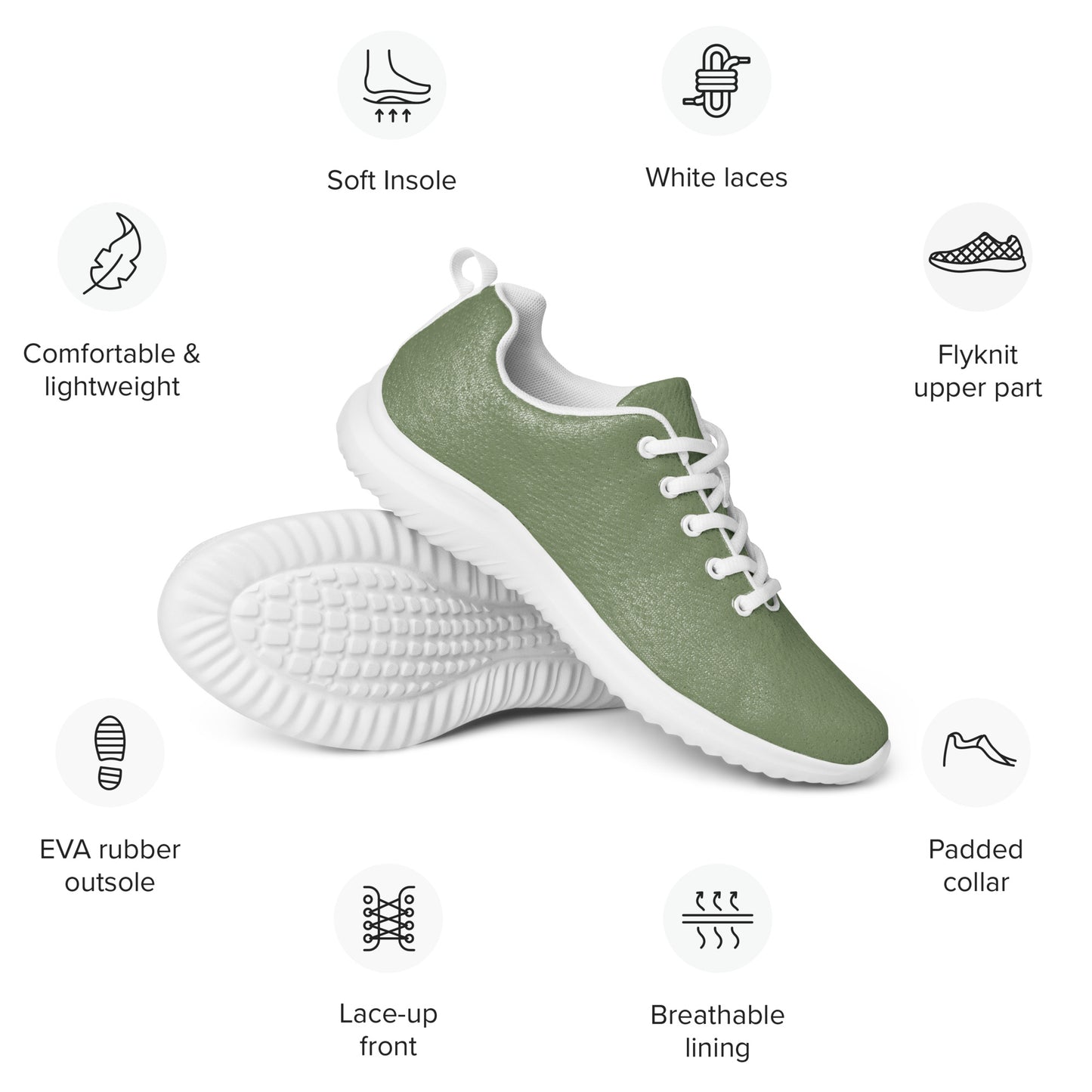 CAMOUFLAGE GREEN - DAMEN SPORTSCHUHE
