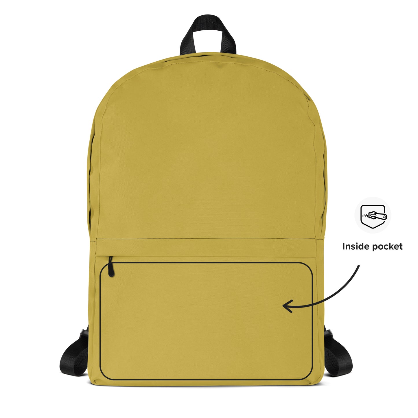 OLD GOLD - WATER-RESISTANT BACKPACK WITH LAPTOP POCKET
