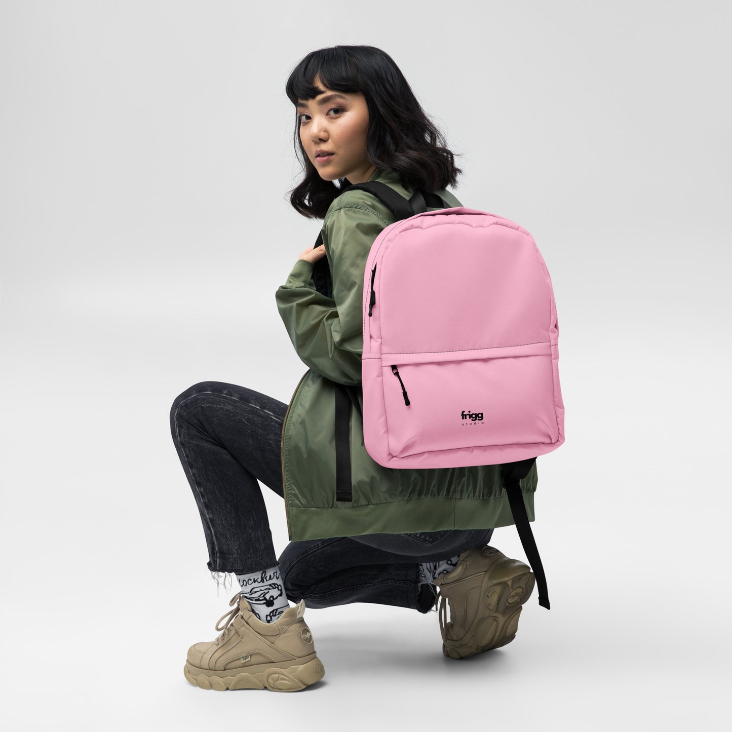 COTTON CANDY - WATER-RESISTANT BACKPACK WITH LAPTOP POCKET