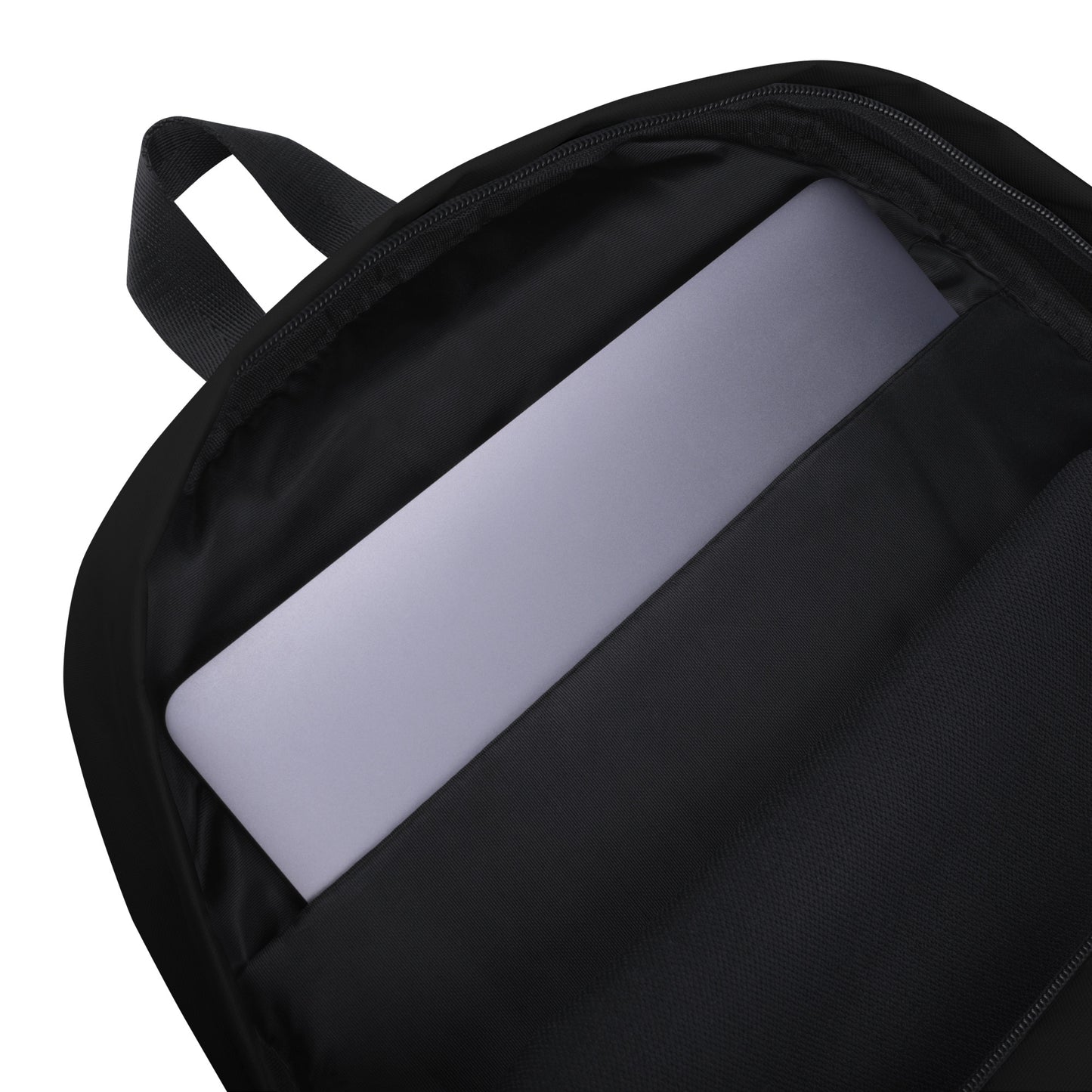 BLACK - WATER-RESISTANT BACKPACK WITH LAPTOP POCKET