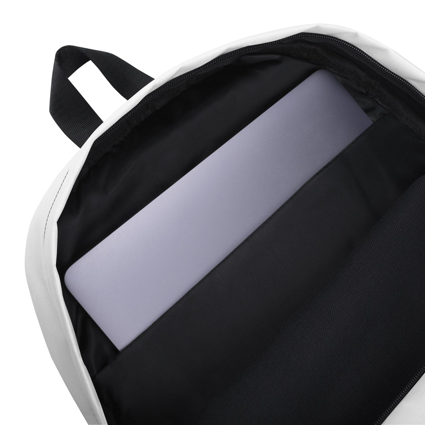 WHITE - WATER-RESISTANT BACKPACK WITH LAPTOP POCKET