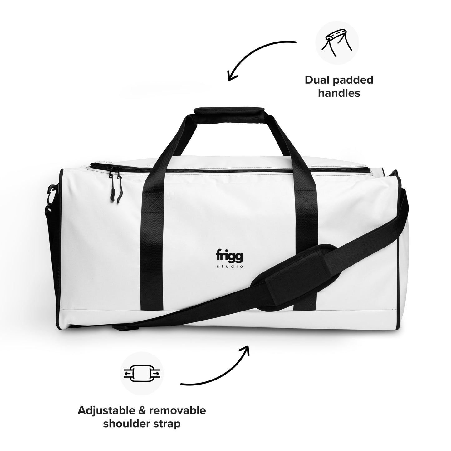 WHITE - DUFFLE BAG