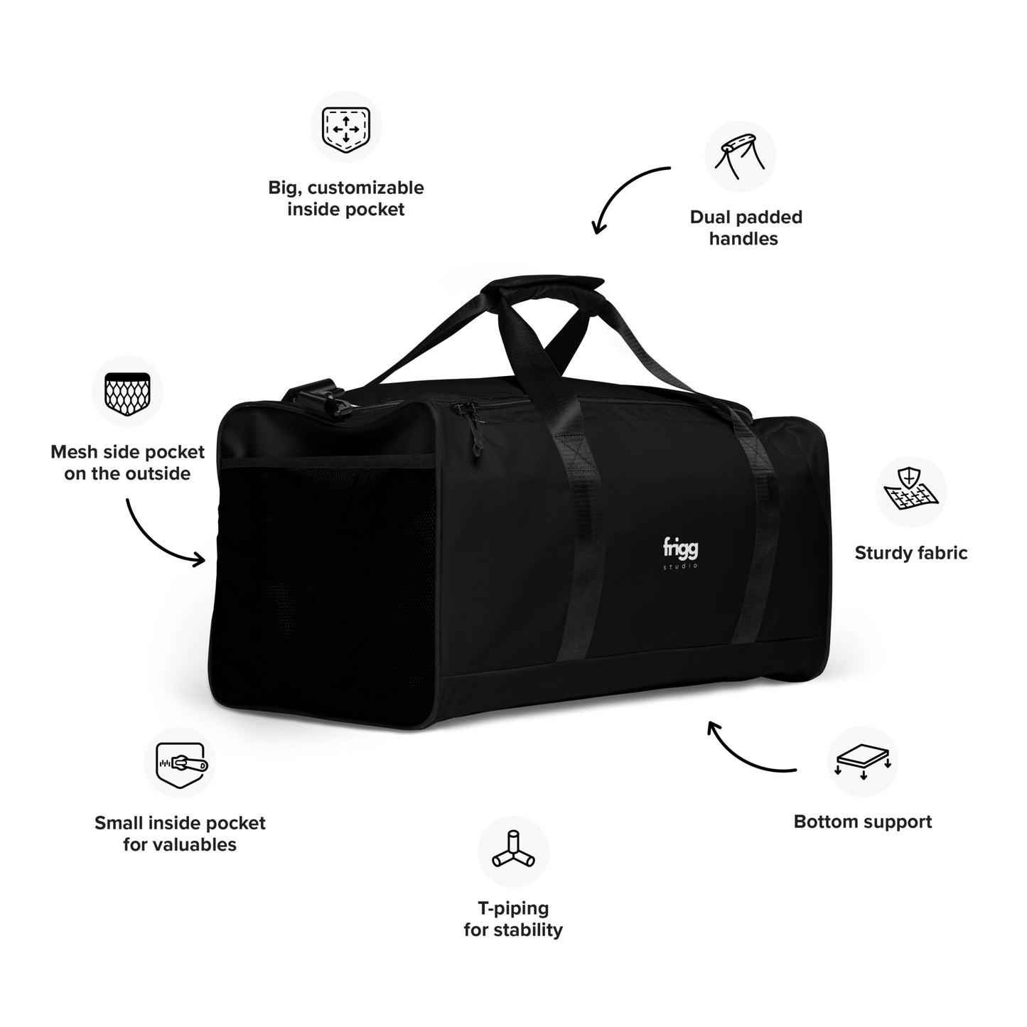 BLACK - DUFFLE BAG