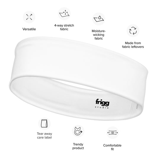 WEISS - SPORT-STIRNBAND