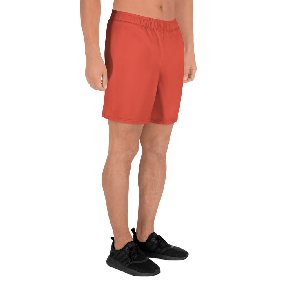 ORANGE RED - MEN'S ATHLETIC SHORTS