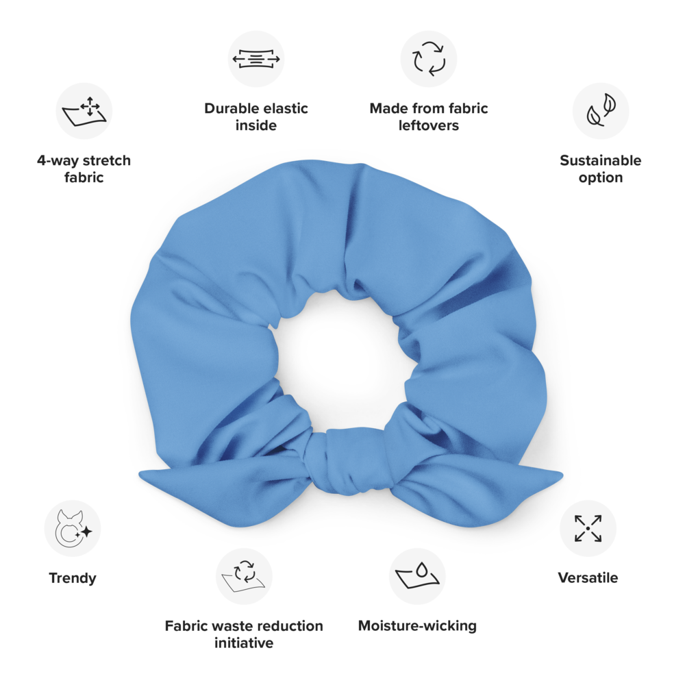 JORDY BLUE - RECYCLED SCRUNCHIE