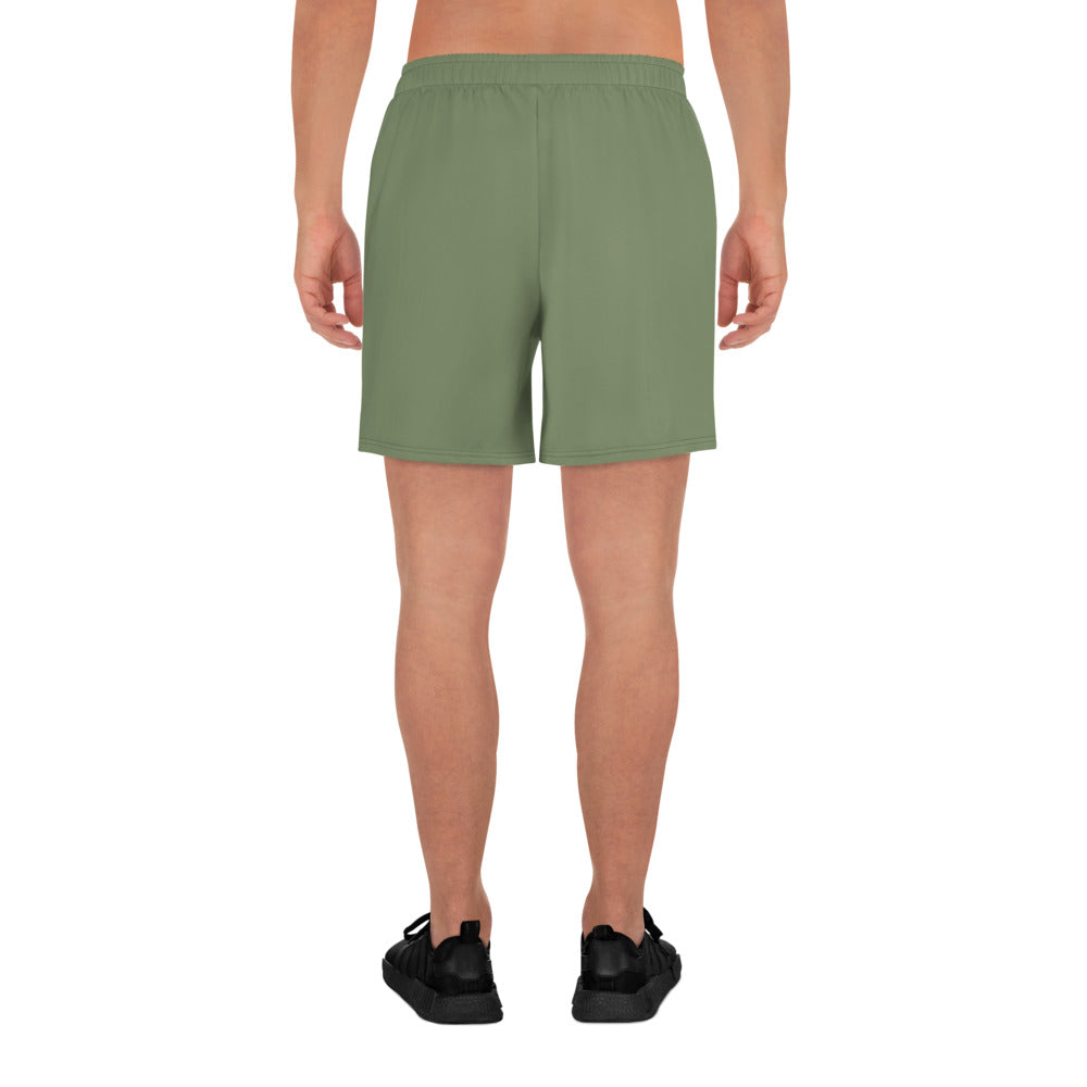 CAMOUFLAGE GREEN - MEN'S ATHLETIC SHORTS
