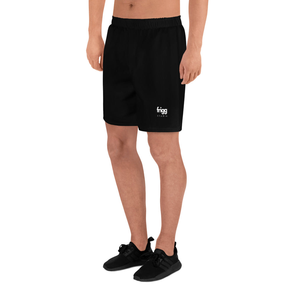 BLACK - MEN'S ATHLETIC SHORTS