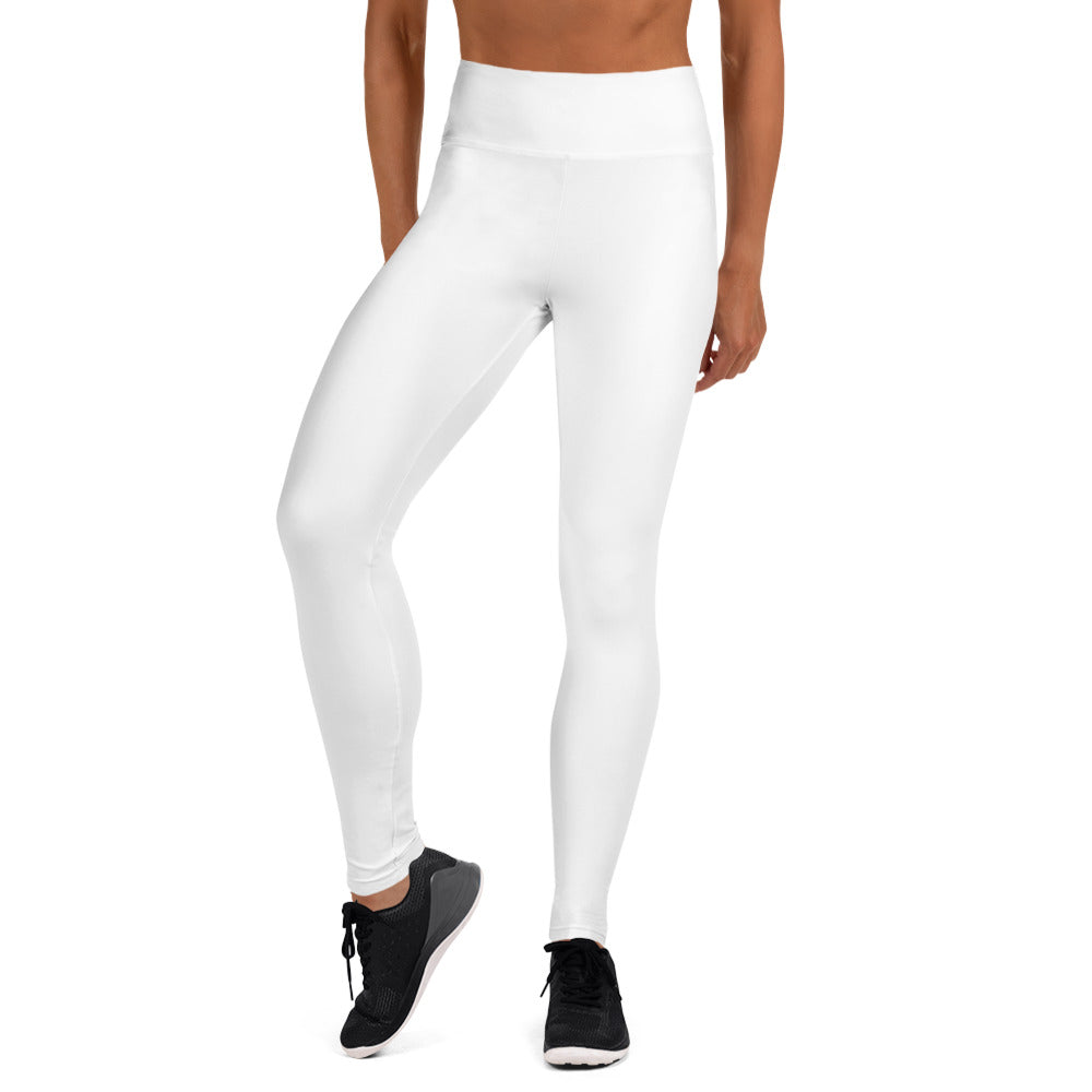 WHITE - WOMEN'S HIGH WAIST YOGA LEGGINGS