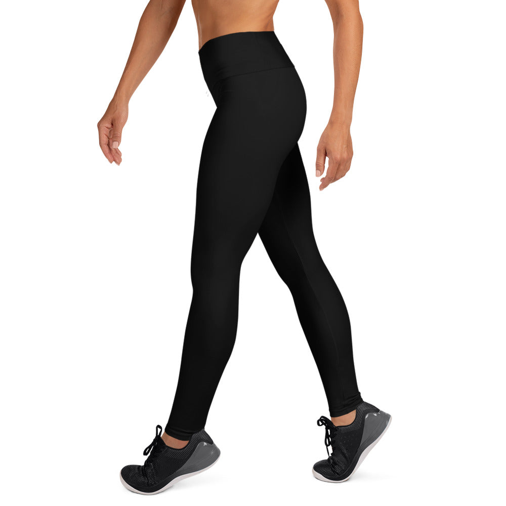 SCHWARZ - YOGA-LEGGINGS MIT HOHER TAILLE FÜR DAMEN