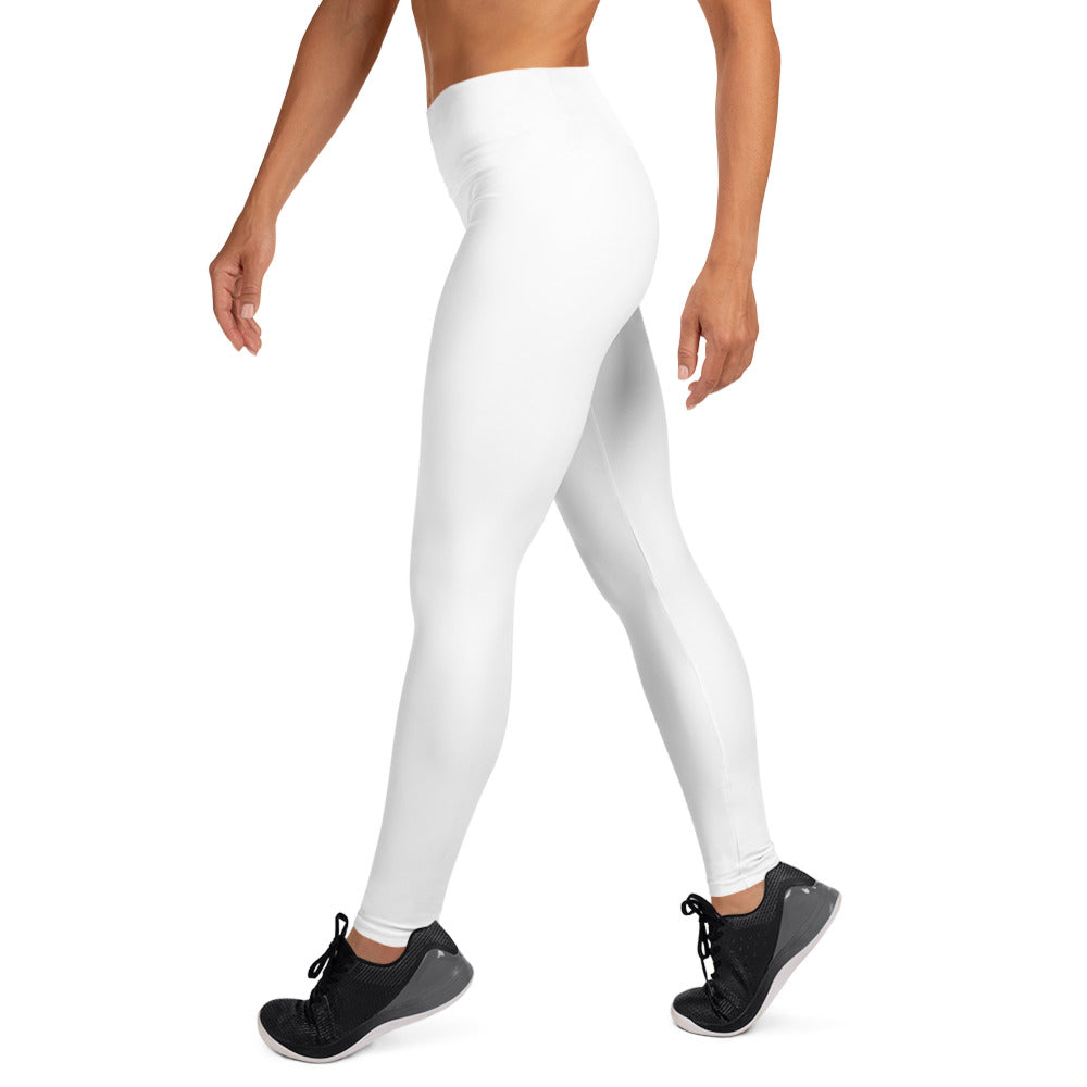 WHITE - WOMEN'S HIGH WAIST YOGA LEGGINGS