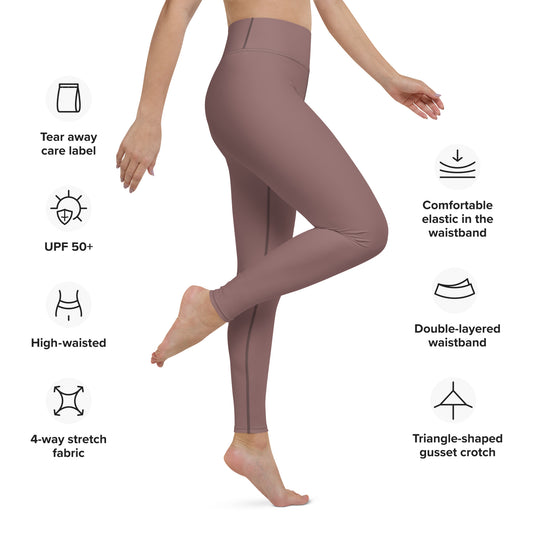 LIGHT WOOD – YOGA-Leggings mit hoher Taille für Damen