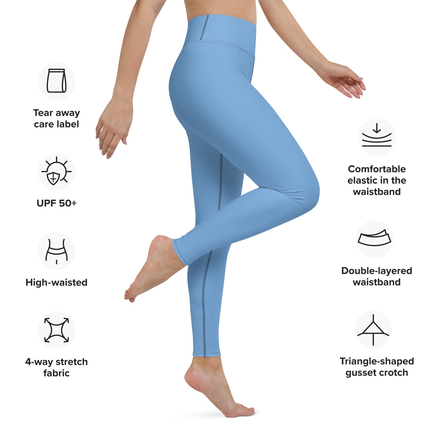 JORDY BLUE - WOMEN'S HIGH WAIST YOGA LEGGINGS