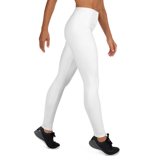WHITE - HIGH-WAIST YOGA-LEGGINGS