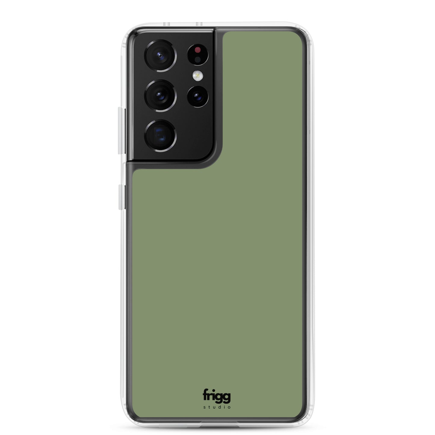 CAMOUFLAGE GREEN - CLEAR CASE FOR SAMSUNG