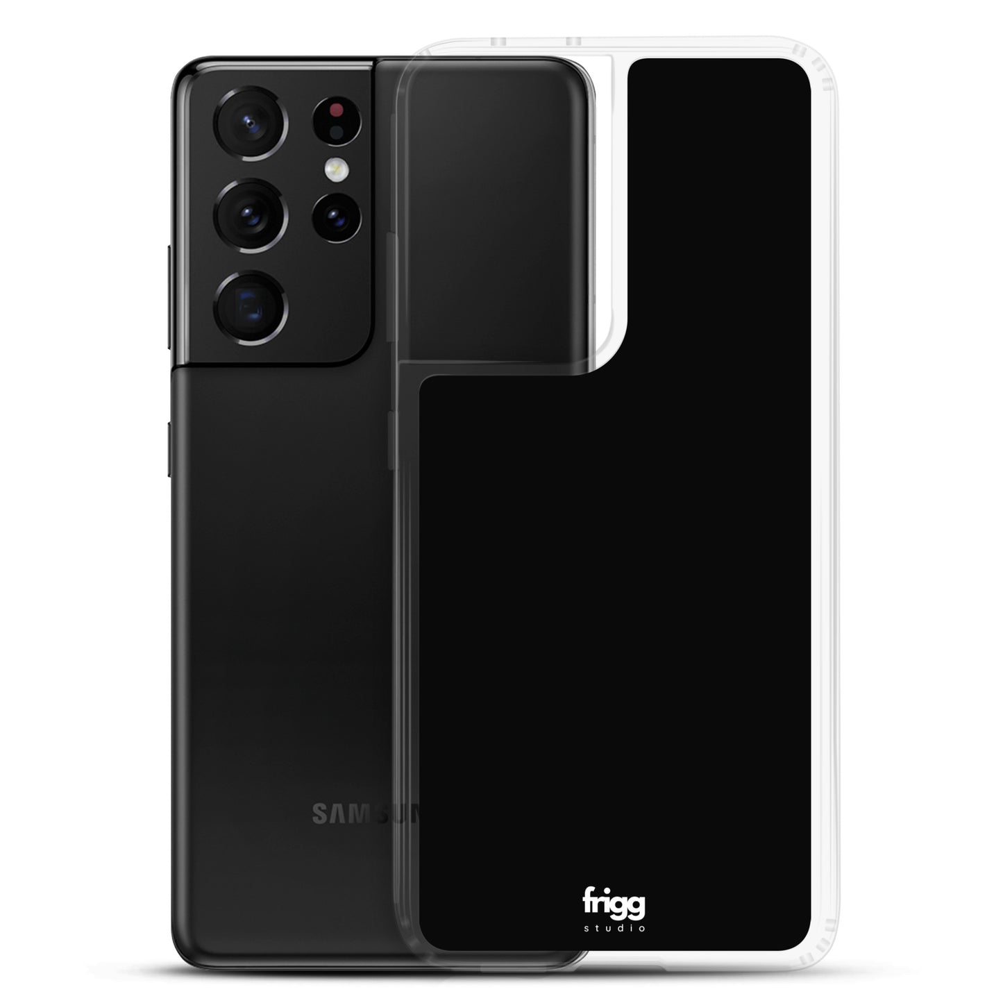 BLACK - CLEAR CASE FOR SAMSUNG