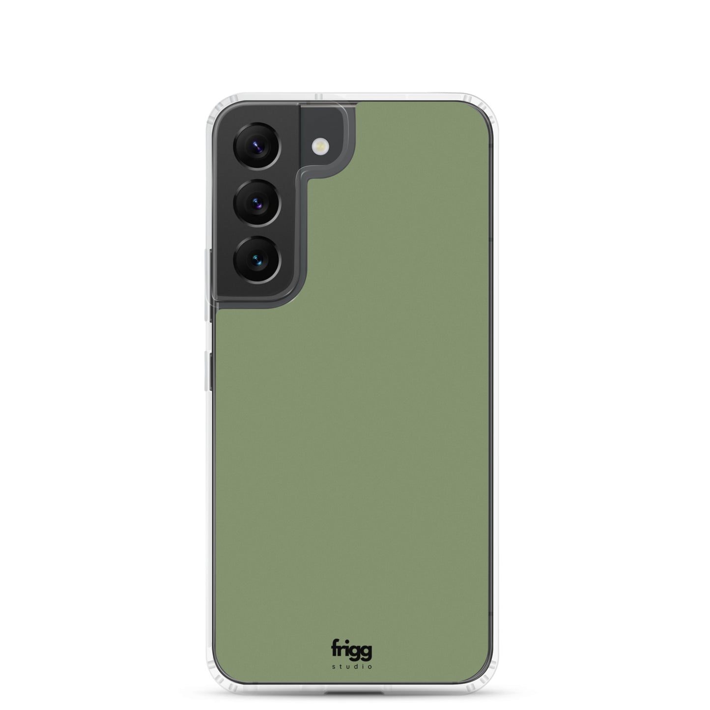 CAMOUFLAGE GREEN - CLEAR CASE FOR SAMSUNG