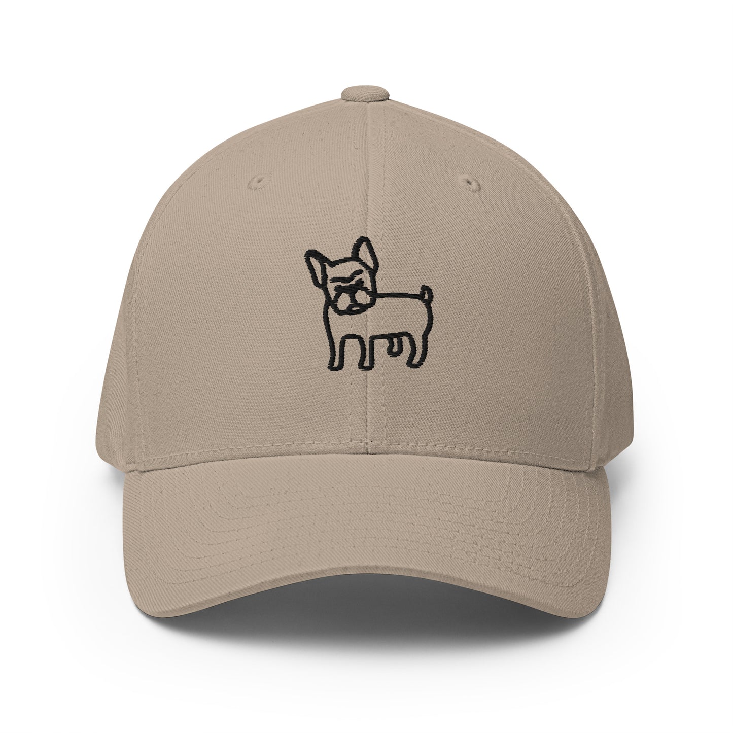FRANZÖSISCHE BULLDOGGE – FLEXFIT TIERMÜTZE – KHAKI