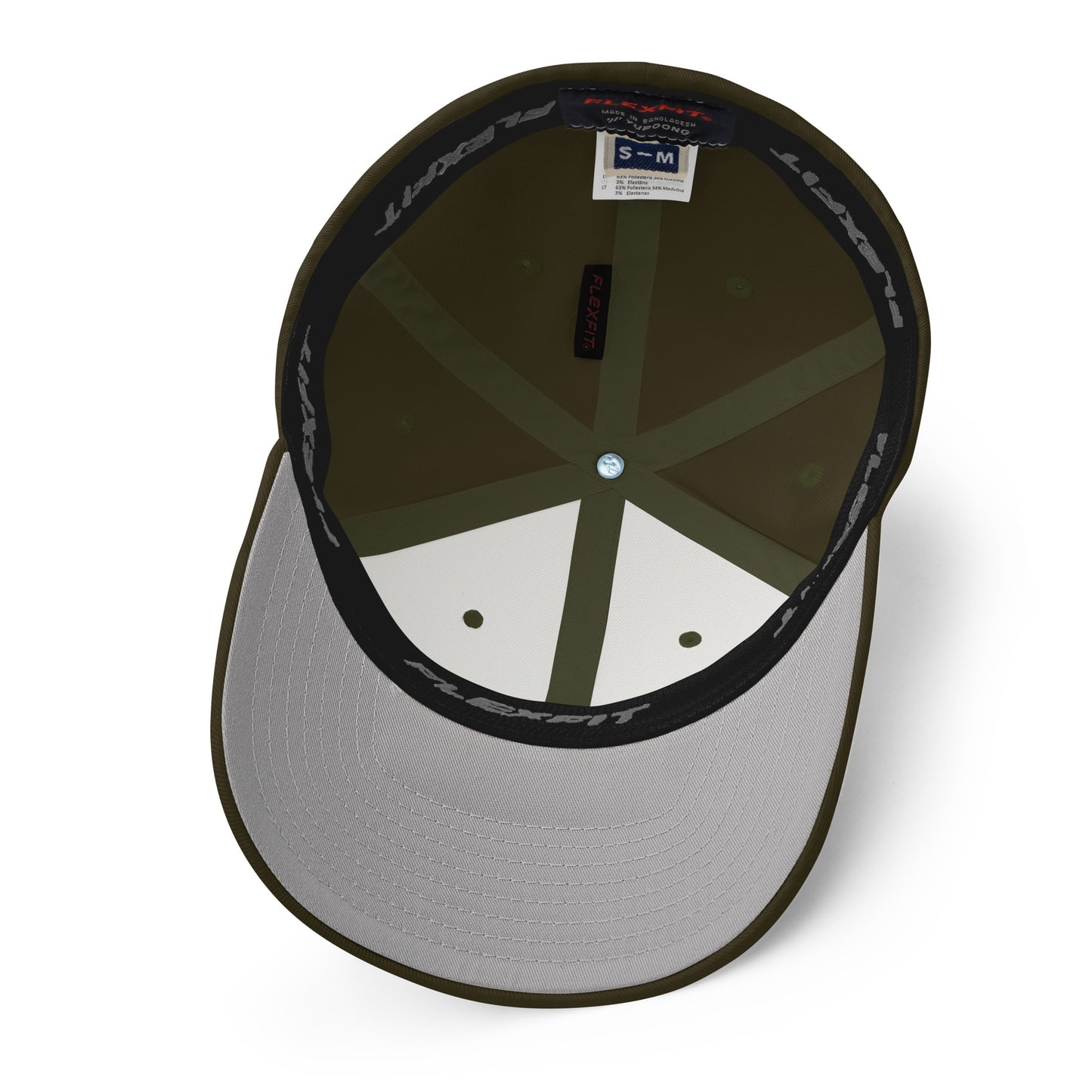 FRENCH BULLDOG - FLEXFIT ANIMAL CAP - OLIVE