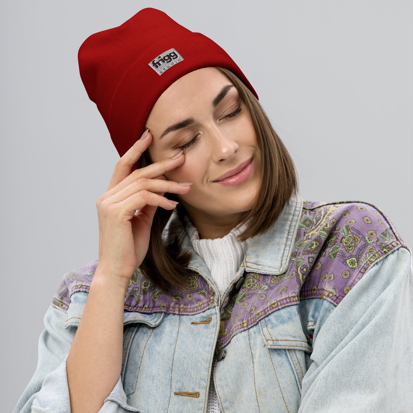 WOMEN BEANIE - DARK RED