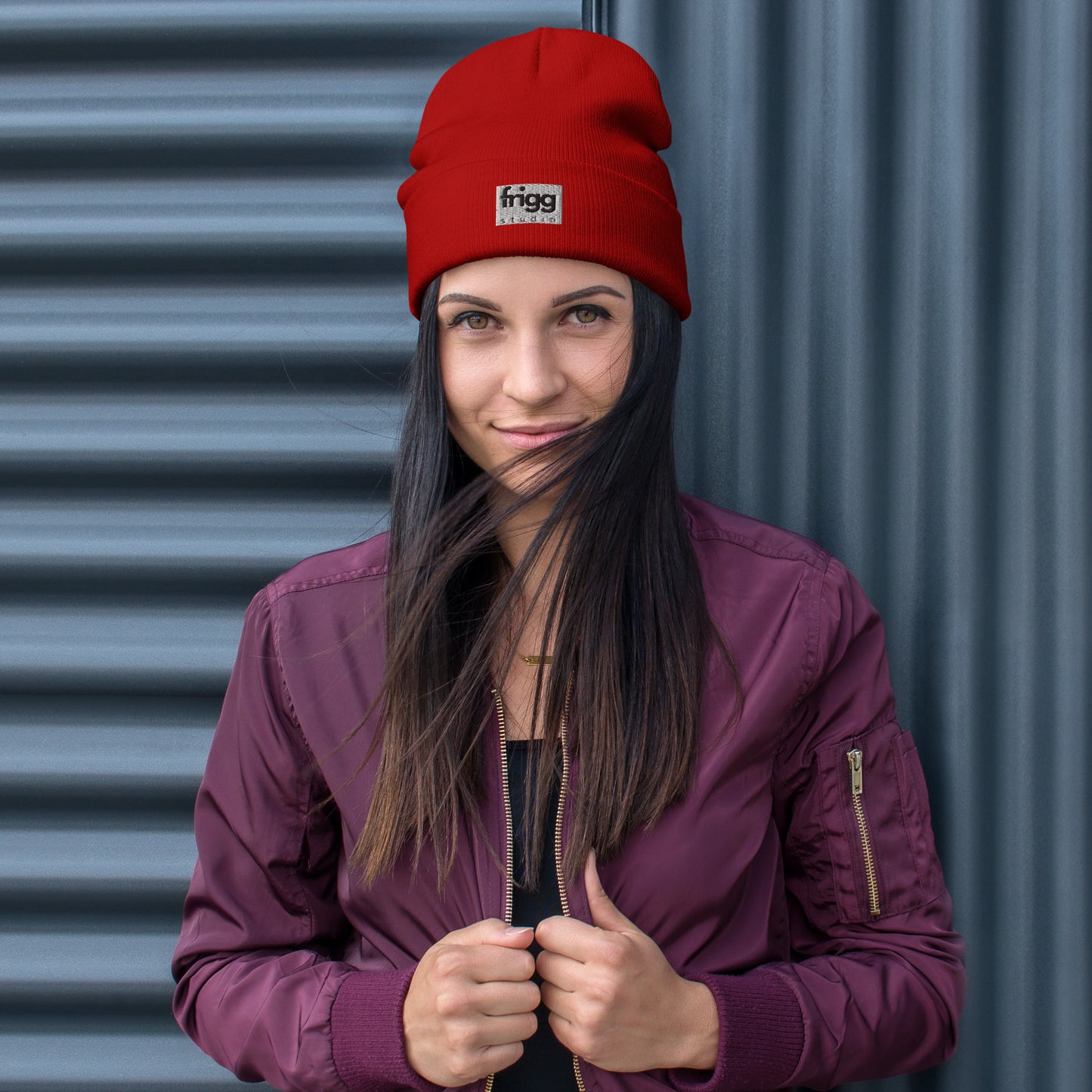 WOMEN BEANIE - DARK RED