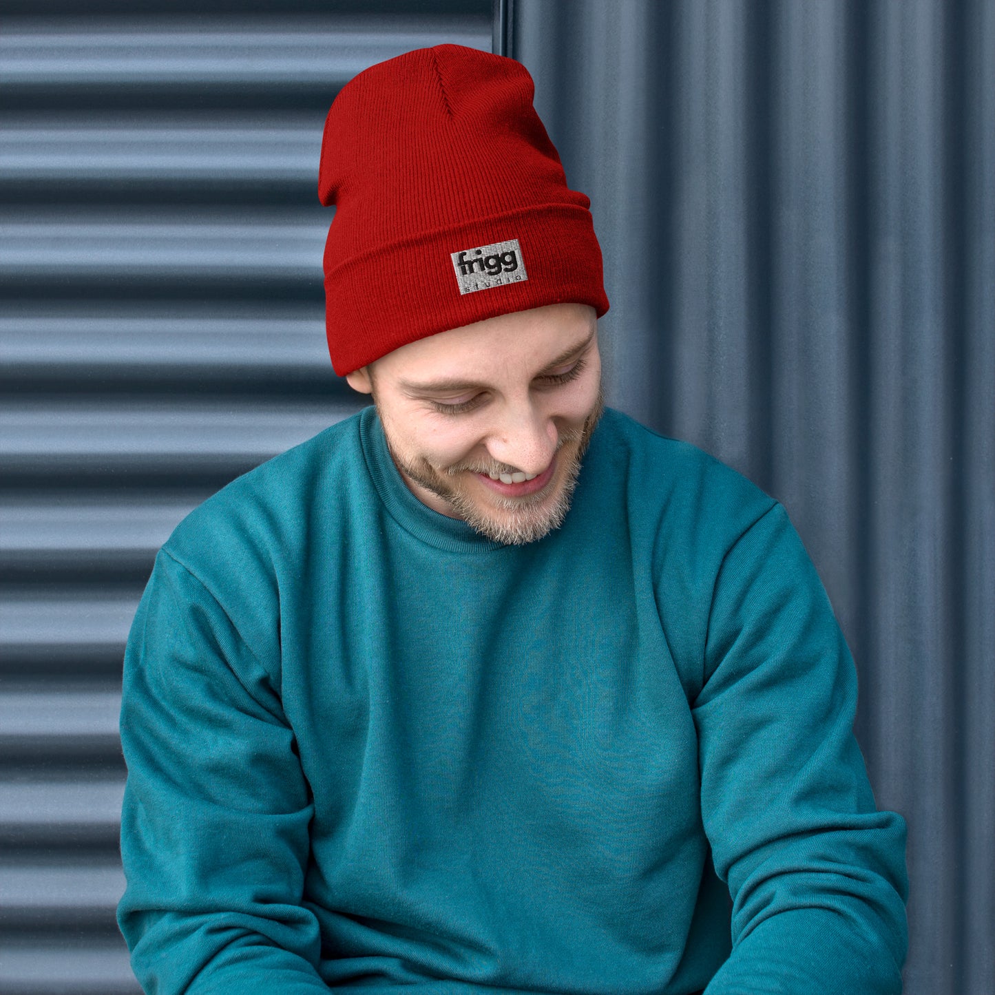 MEN BEANIE - DARK RED