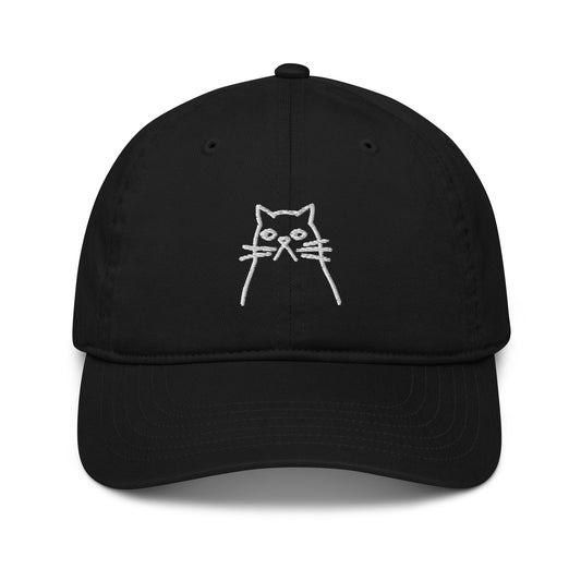 KATZE – TIERKAPPE AUS BIO-BAUMWOLLE – SCHWARZ
