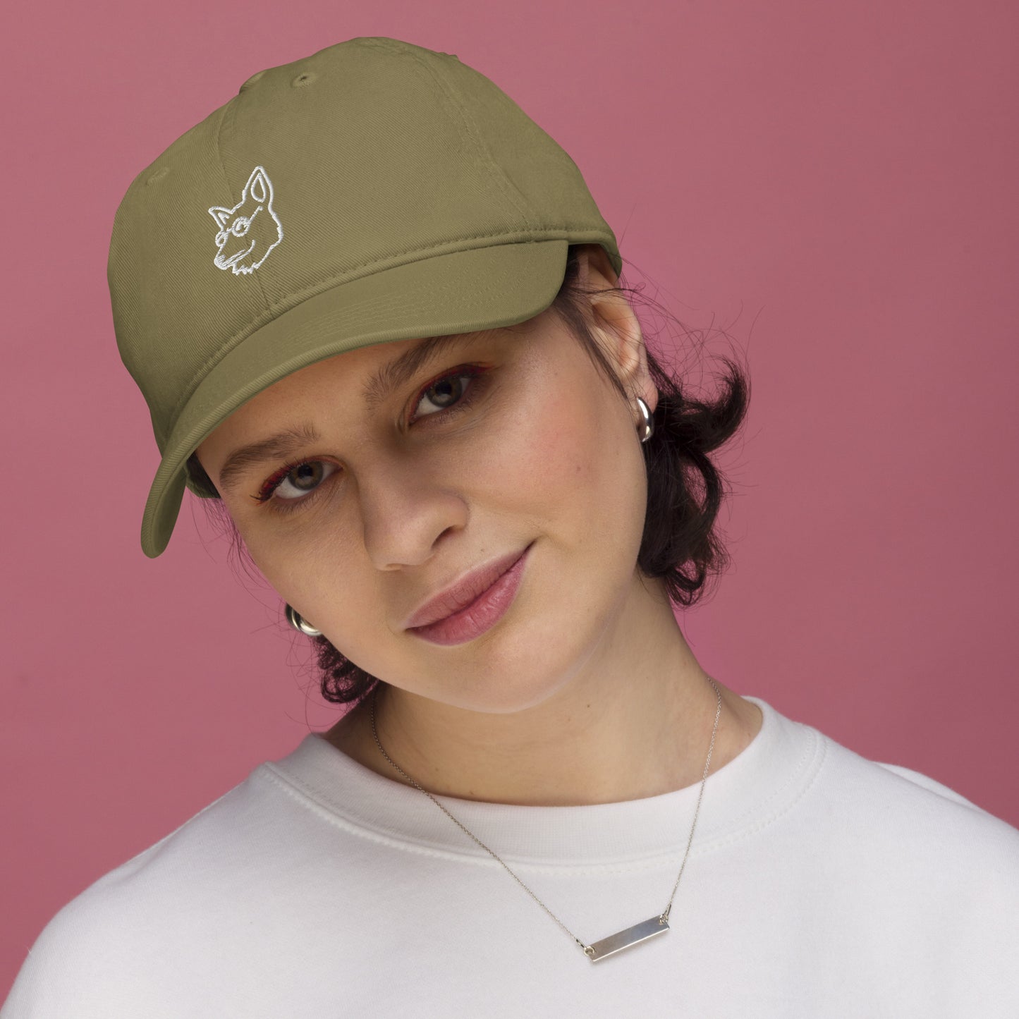 DOG - ORGANIC COTTON ANIMAL CAP - JUNGLE GREEN