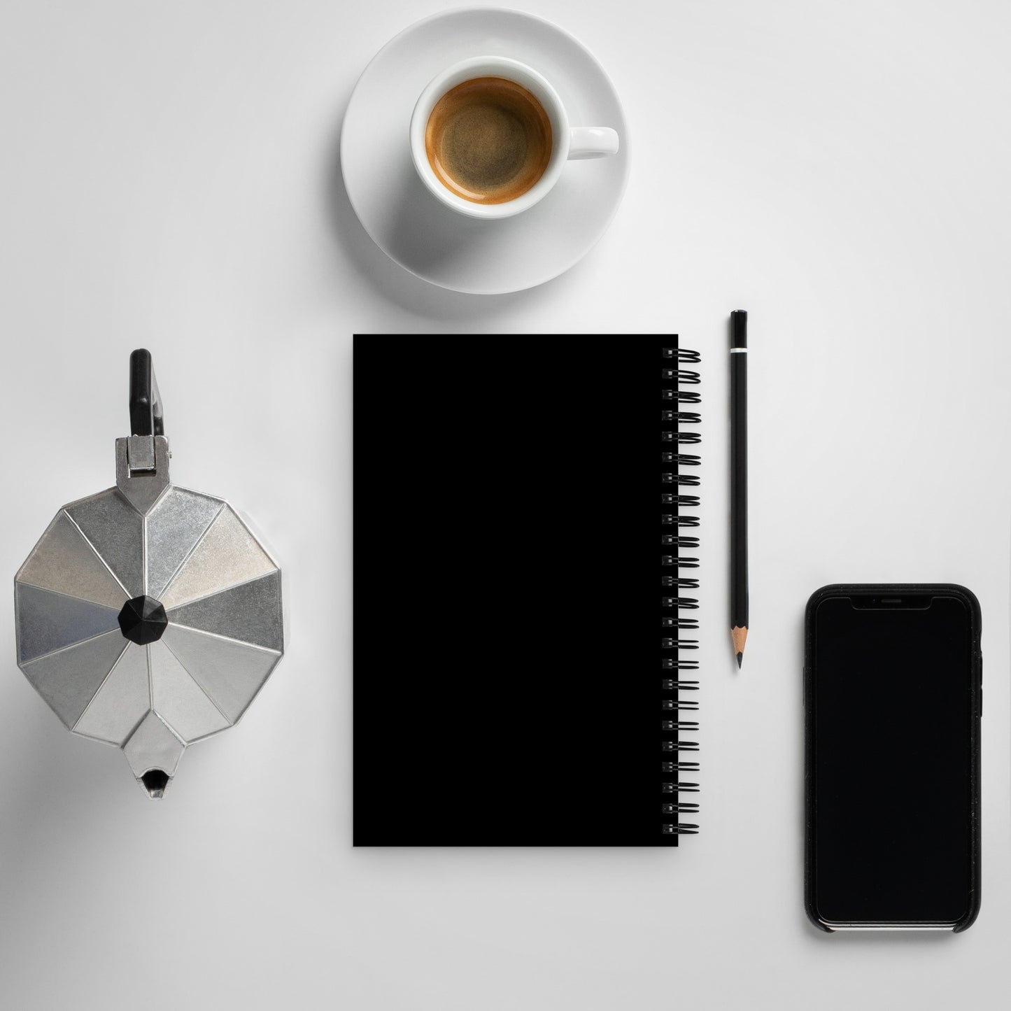BLACK - SPIRAL NOTEBOOK