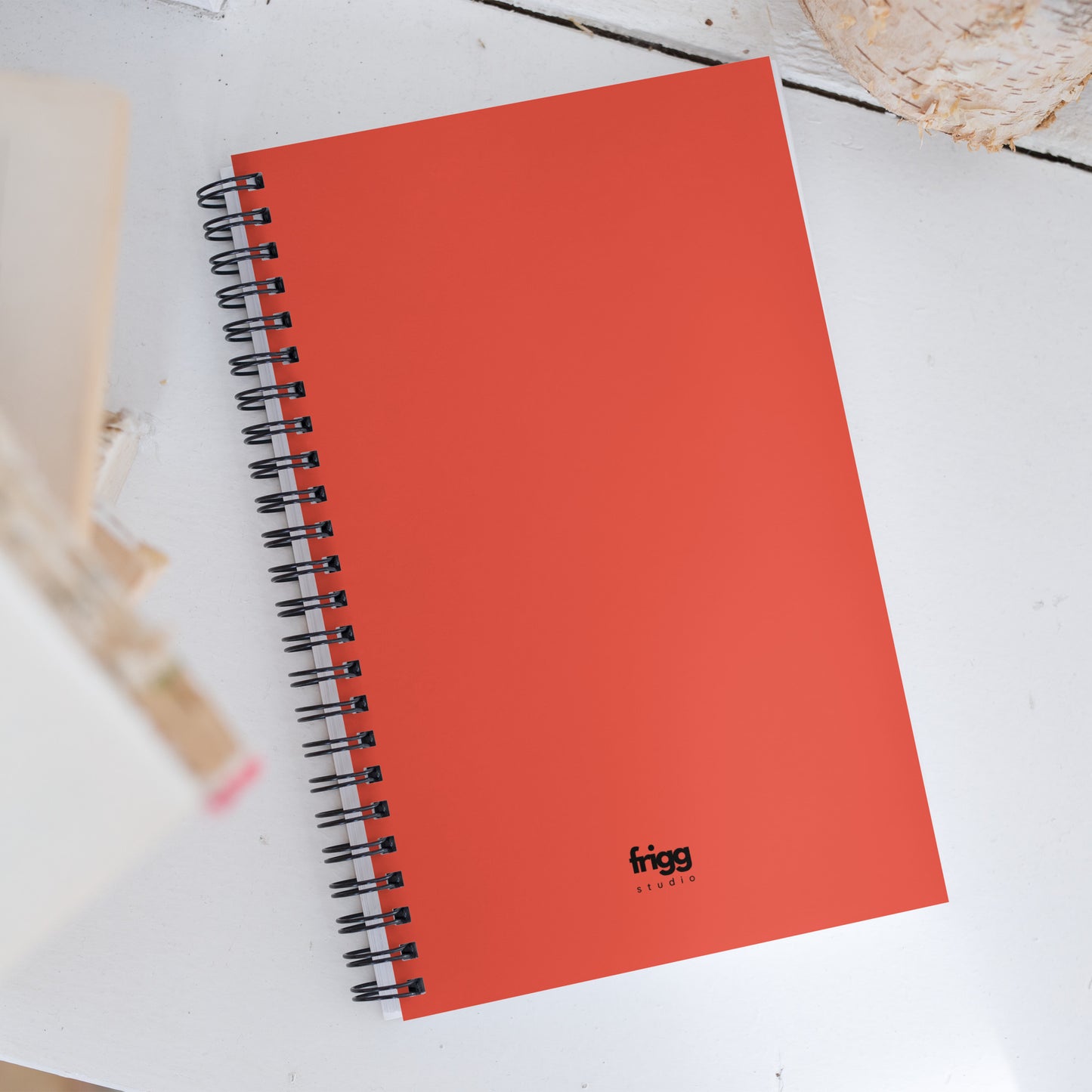 ORANGE RED - SPIRAL NOTEBOOK