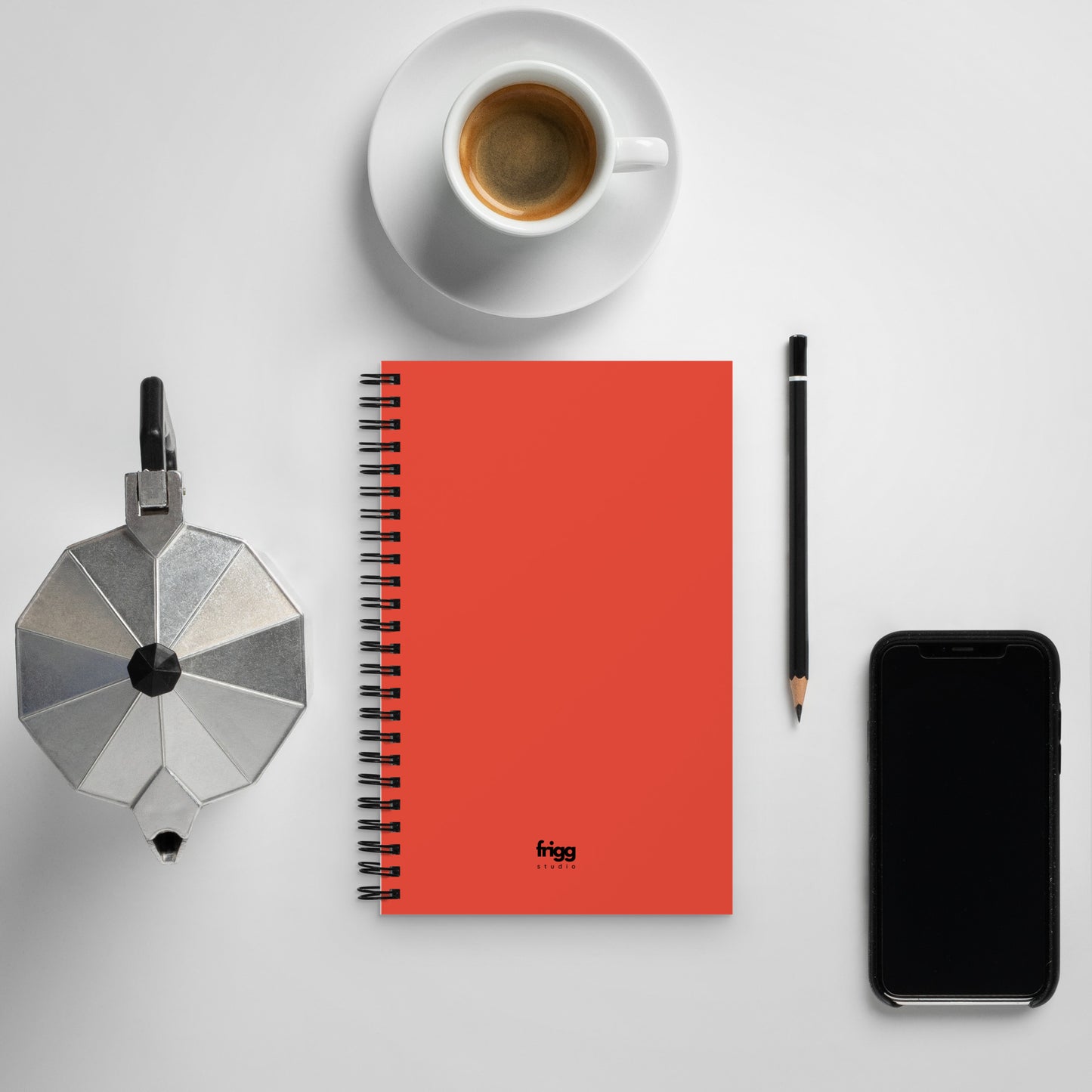 ORANGE RED - SPIRAL NOTEBOOK