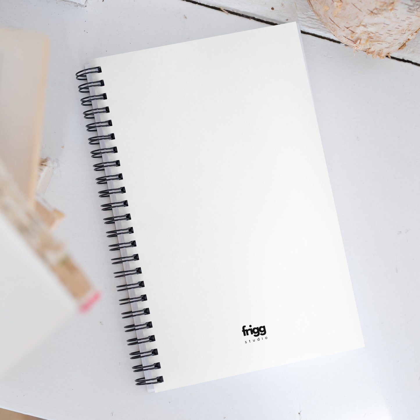 WHITE - SPIRAL NOTEBOOK