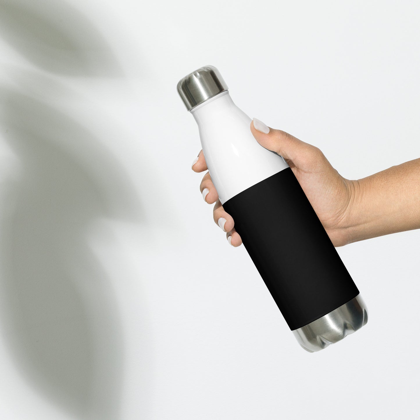 BLACK - STAINLESS STEEL WATER BOTTLE
