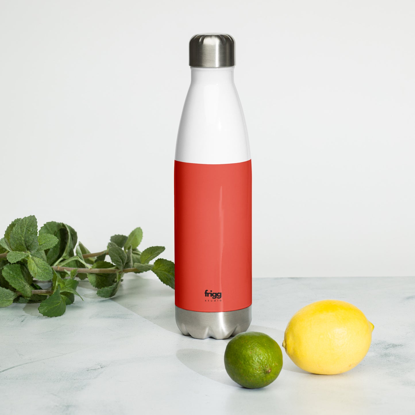 ORANGE RED - STAINLESS STEEL WATER BOTTLE