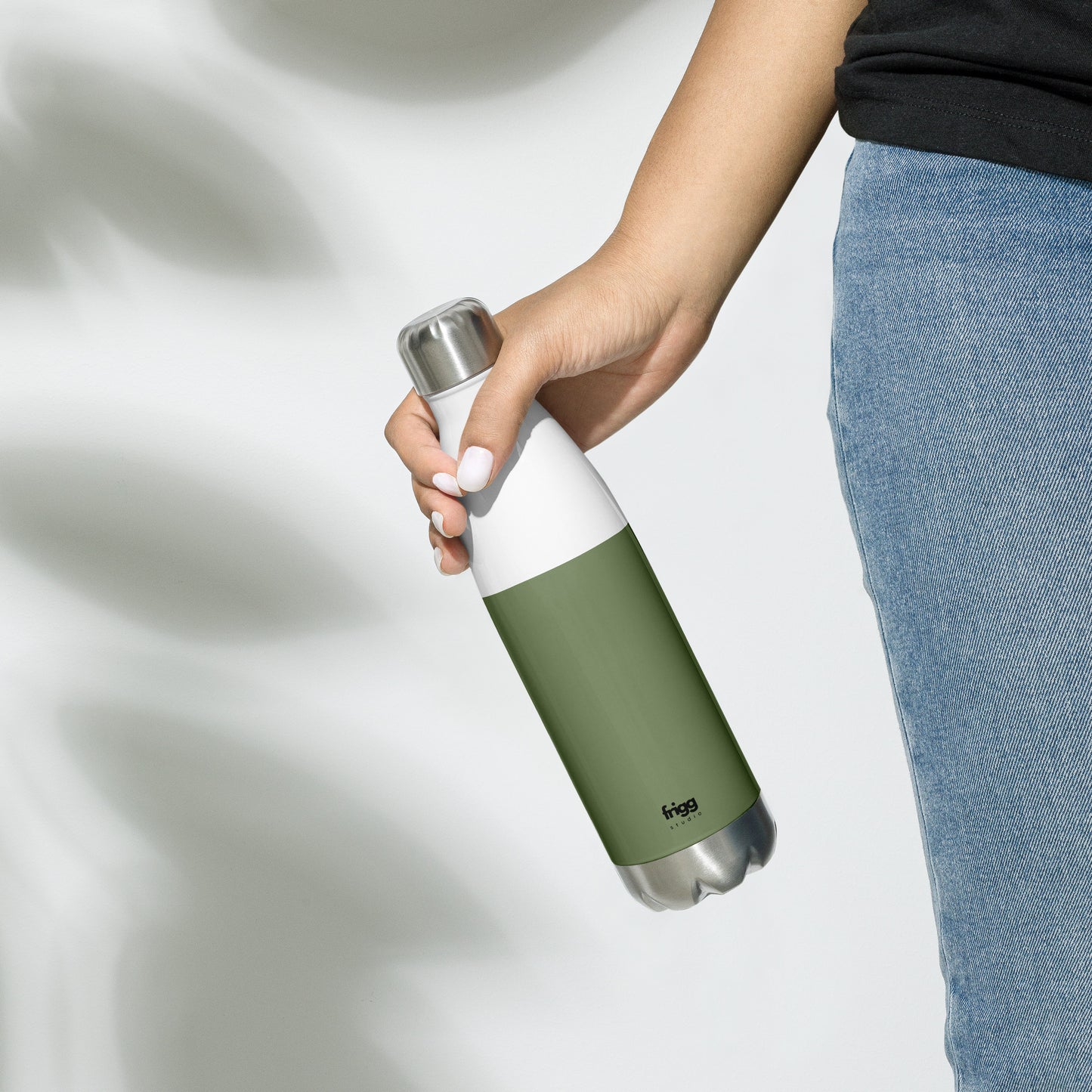 CAMOUFLAGE GREEN - STAINLESS STEEL WATER BOTTLE