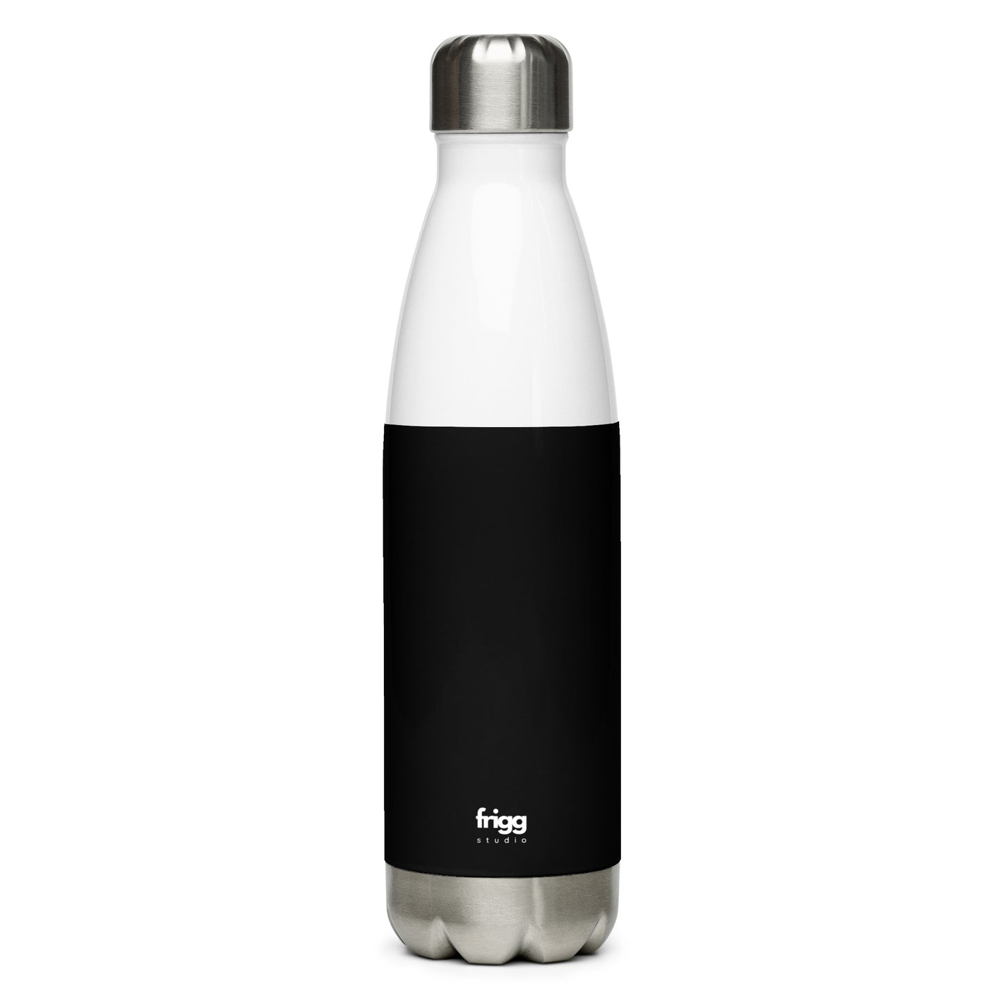 BLACK - STAINLESS STEEL WATER BOTTLE