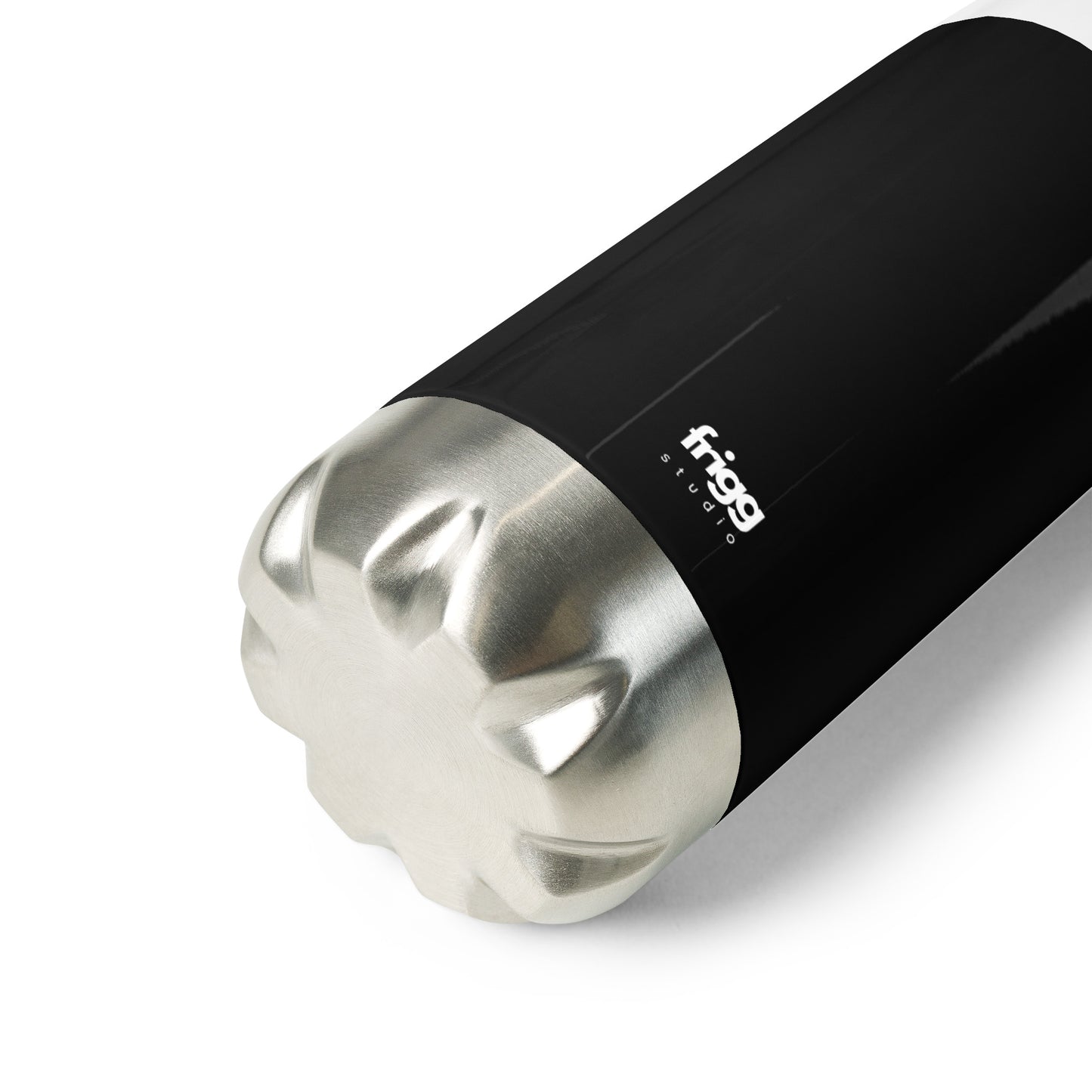 BLACK - STAINLESS STEEL WATER BOTTLE