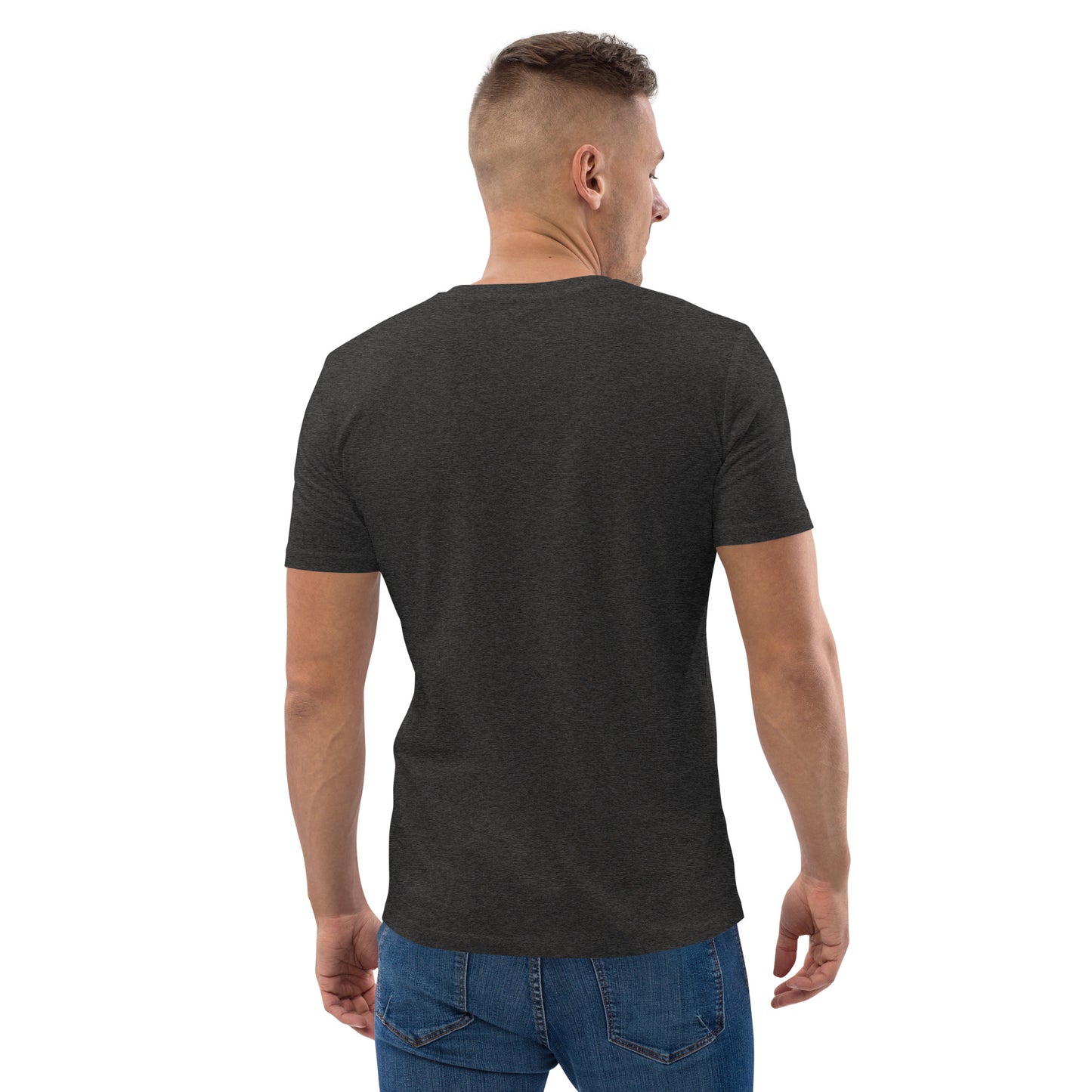 FRENCH BULLDOG - MEN BASIC T-SHIRT - GREY