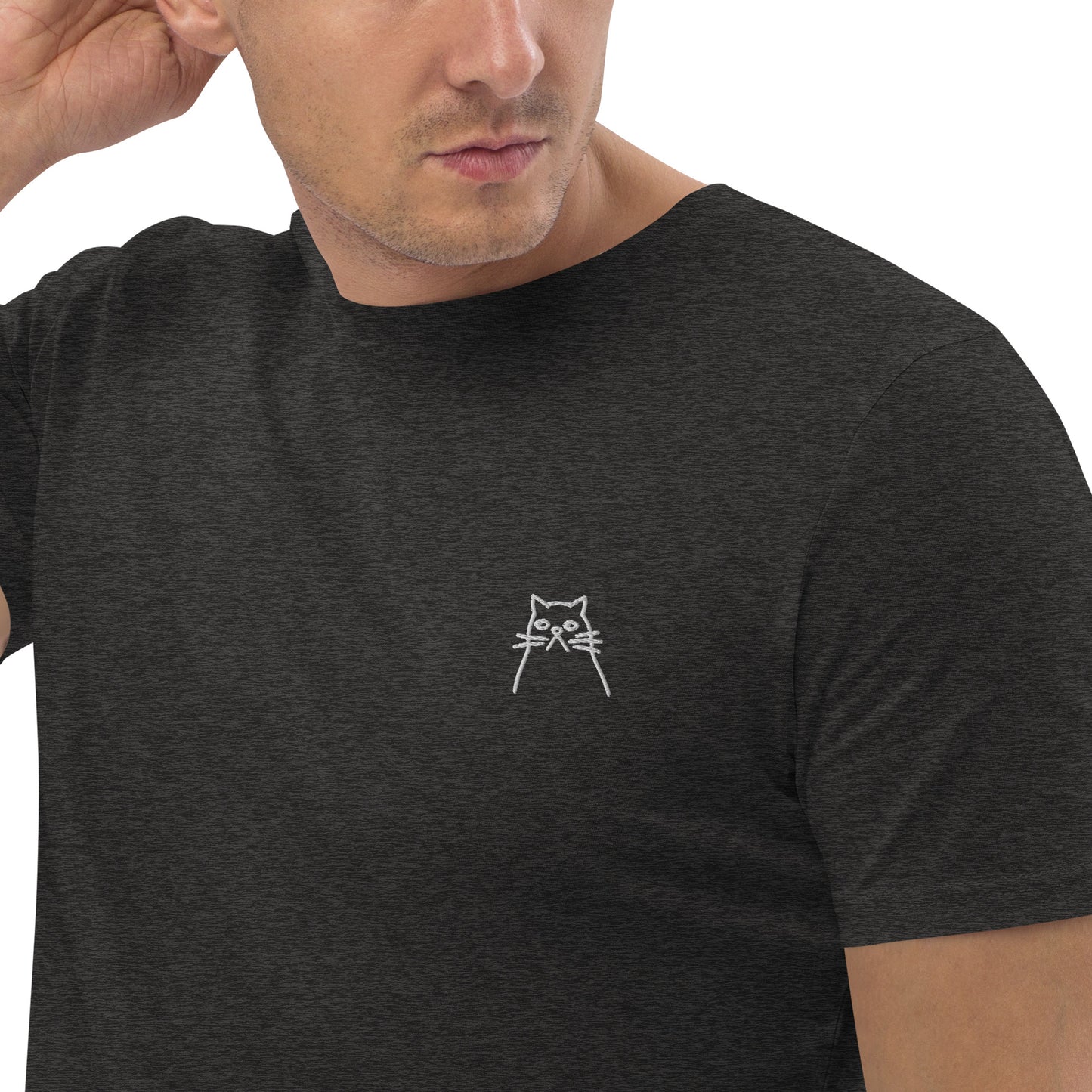 KATZE - HERREN BASIC T-SHIRT - GRAU