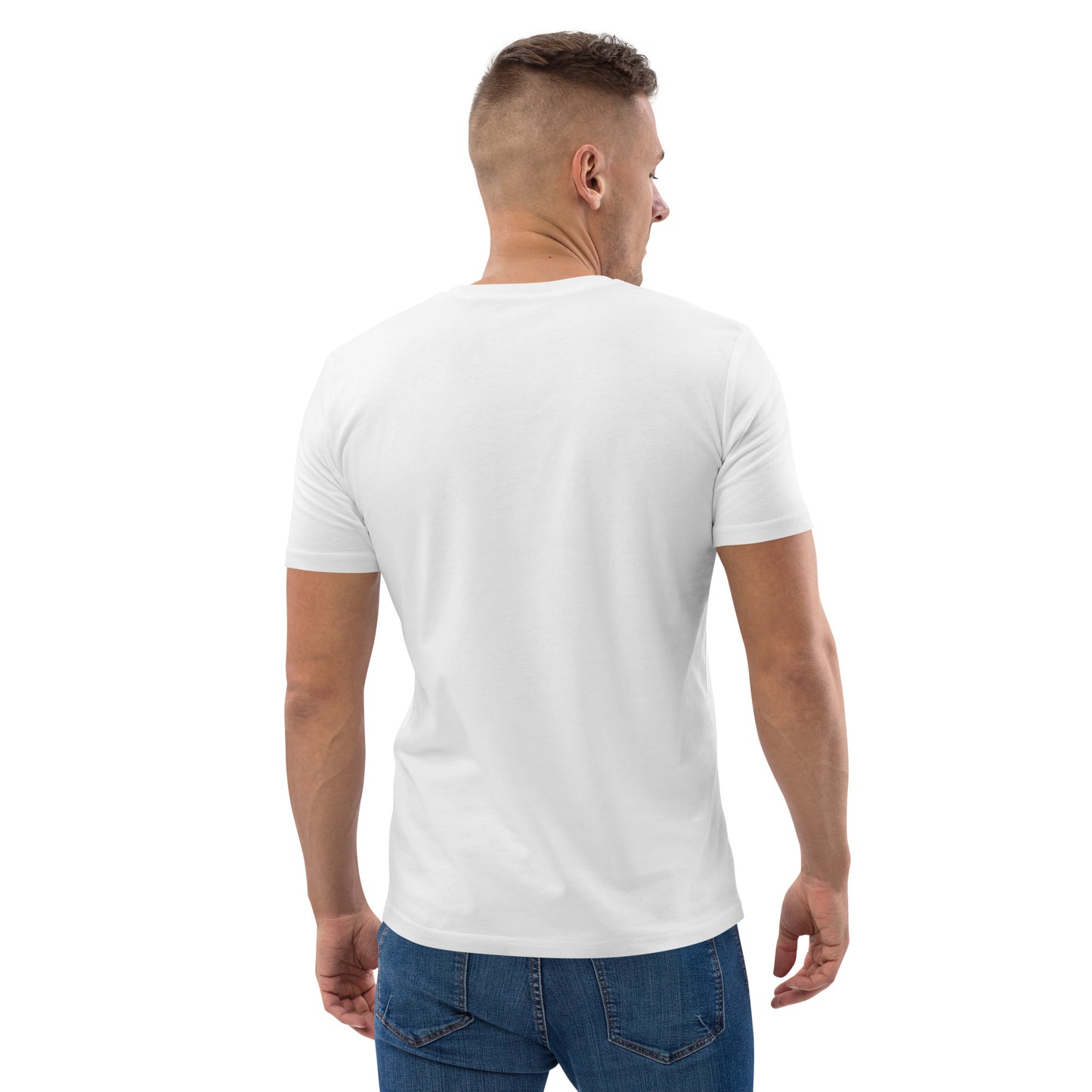 FRENCH BULLDOG - MEN BASIC T-SHIRT - WHITE