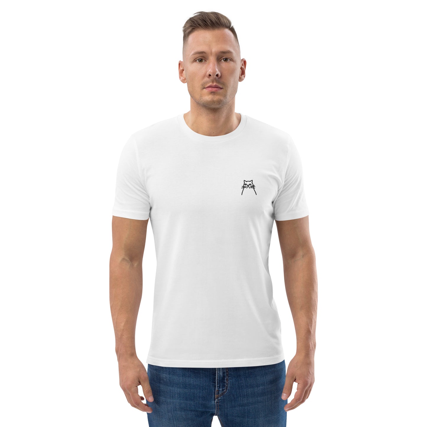 KATZE - HERREN BASIC T-SHIRT - WEISS