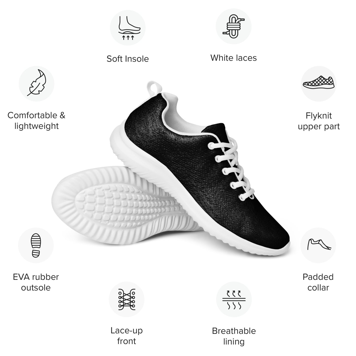 BLACK - WOMEN’S ATHLETIC SHOES