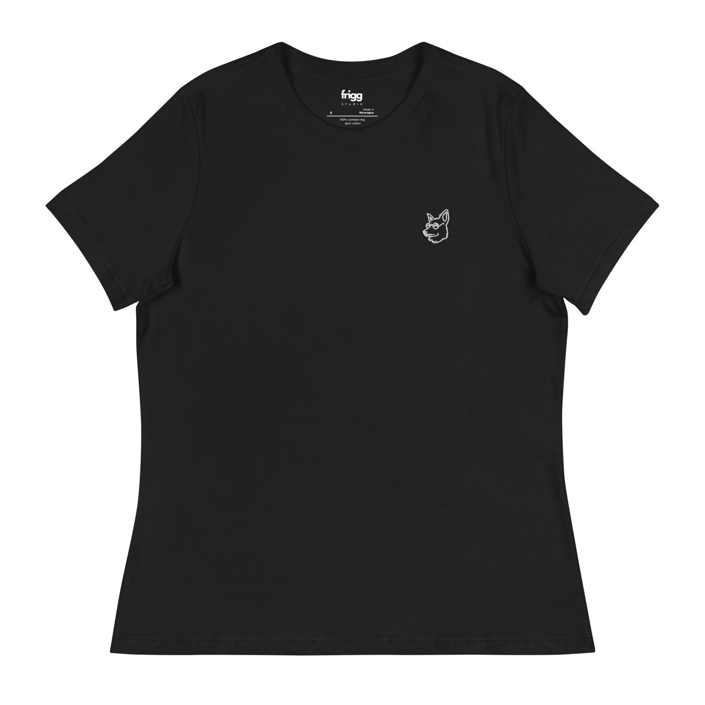 DOG - WOMEN'S BASIC T-SHIRT - BLACK