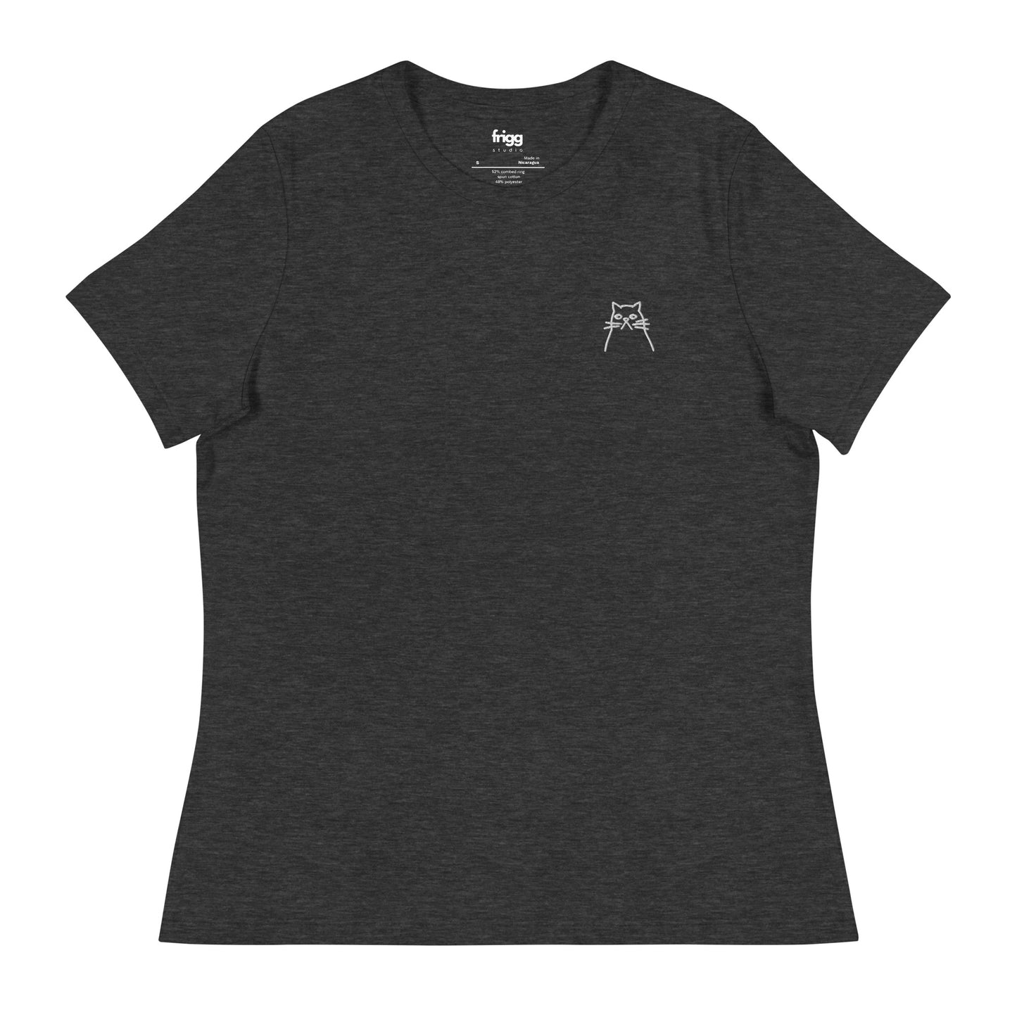 CAT - WOMEN'S BASIC T-SHIRT - GREY