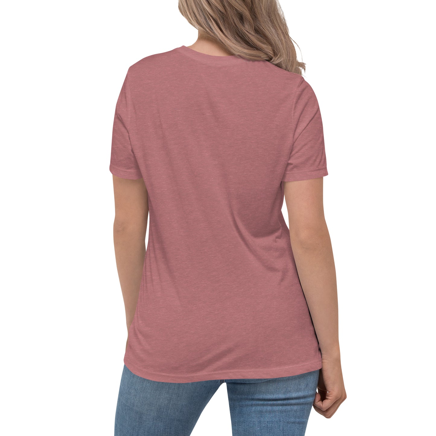 FRENCH BULLDOG - WOMEN'S BASIC T-SHIRT - HEATHER MAUVE