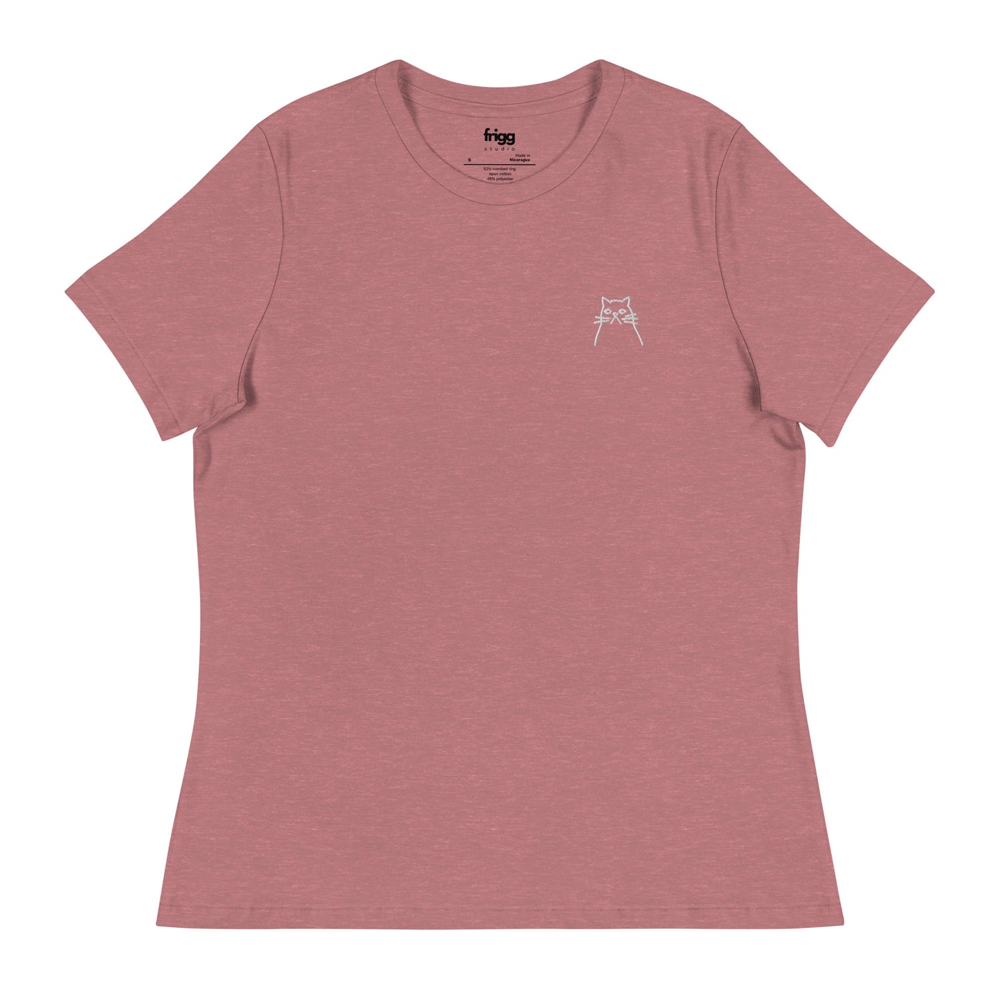 CAT - WOMEN'S BASIC T-SHIRT - HEATHER MAUVE