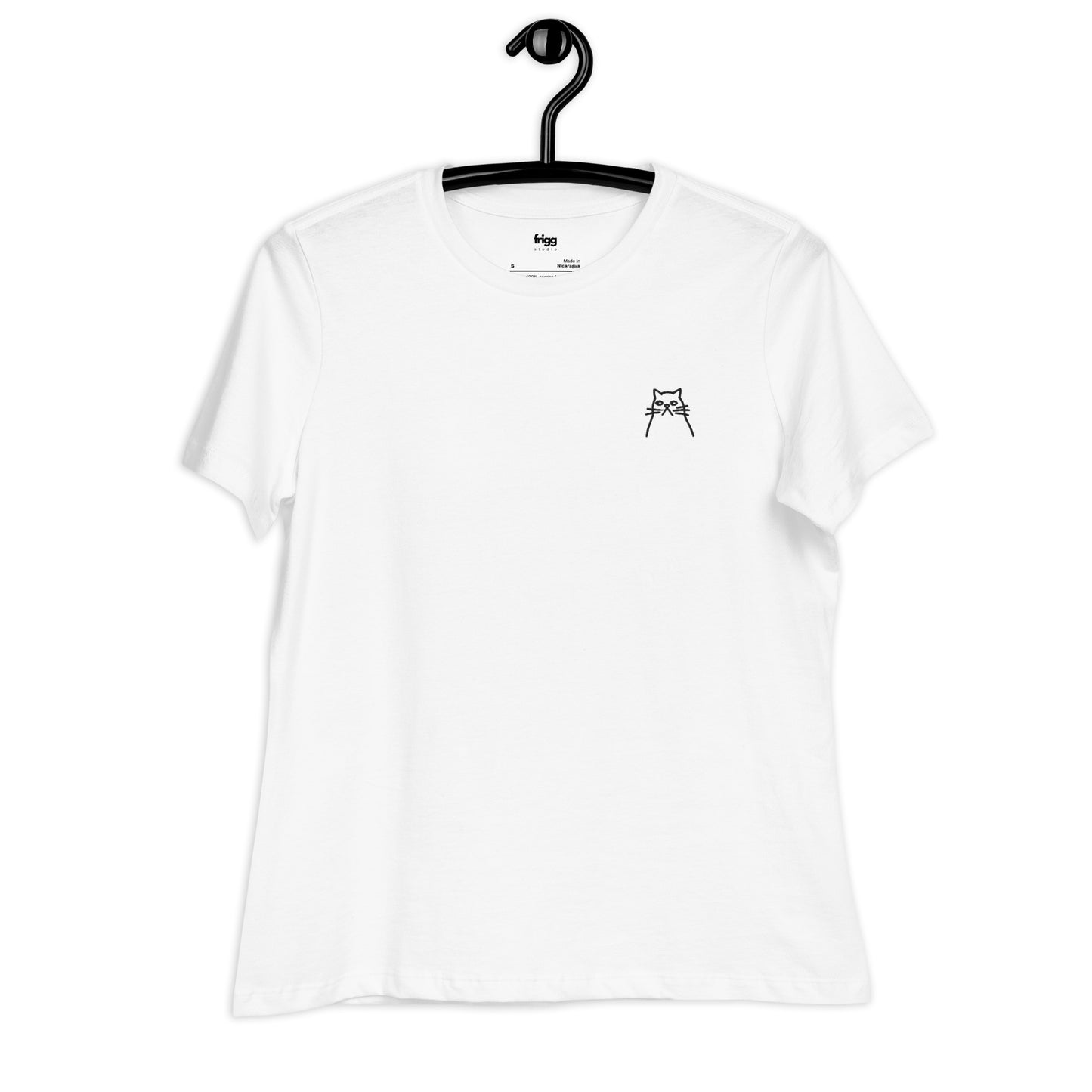 CAT - WOMEN'S BASIC T-SHIRT - WHITE